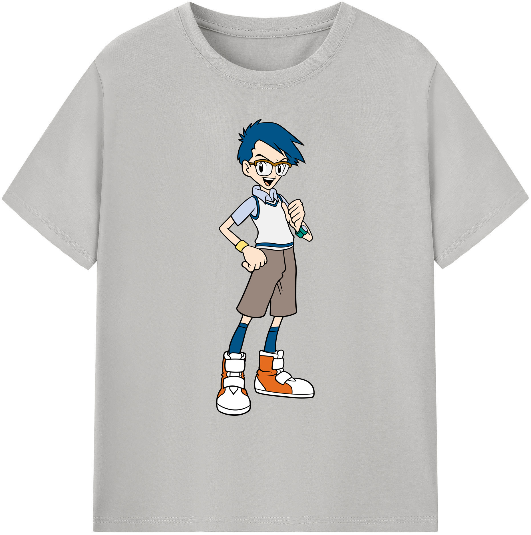 （画像用） Digimon デジタルモンスター/デジモン 綿100％ メンズ半袖Tシャツ｜肌触りやわらか＆通気性