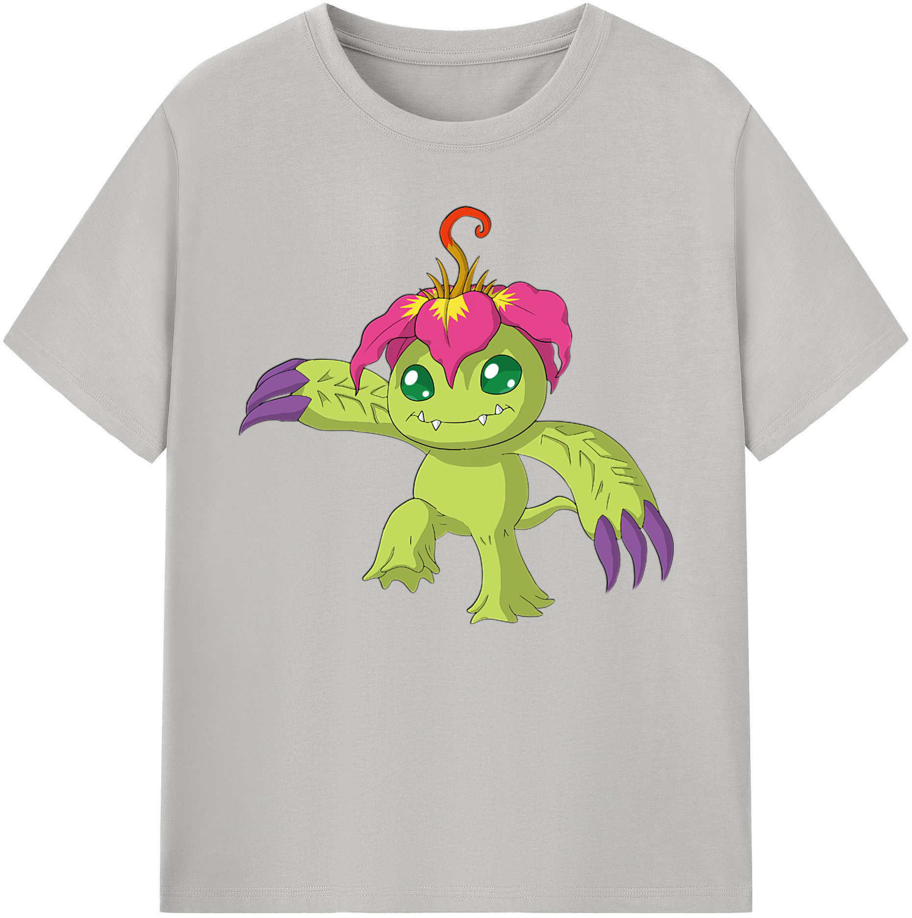 （画像用） Digimon デジタルモンスター/デジモン 綿100％ メンズ半袖Tシャツ｜肌触りやわらか＆通気性