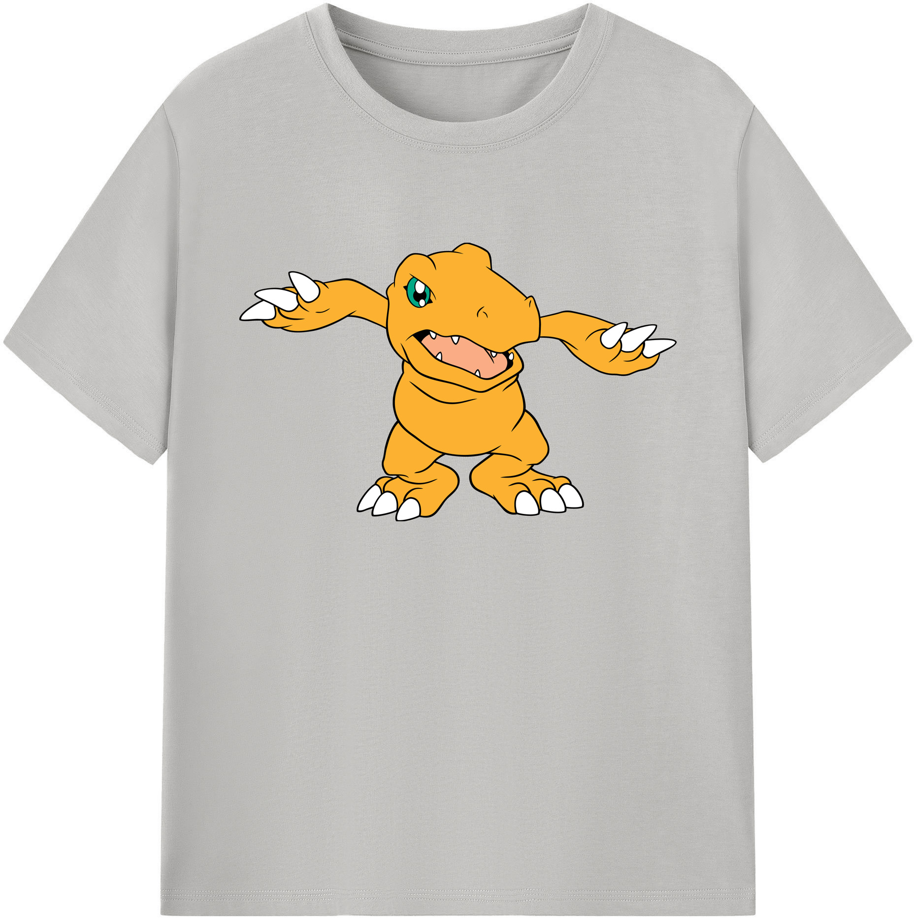 （画像用） Digimon デジタルモンスター/デジモン 綿100％ メンズ半袖Tシャツ｜肌触りやわらか＆通気性