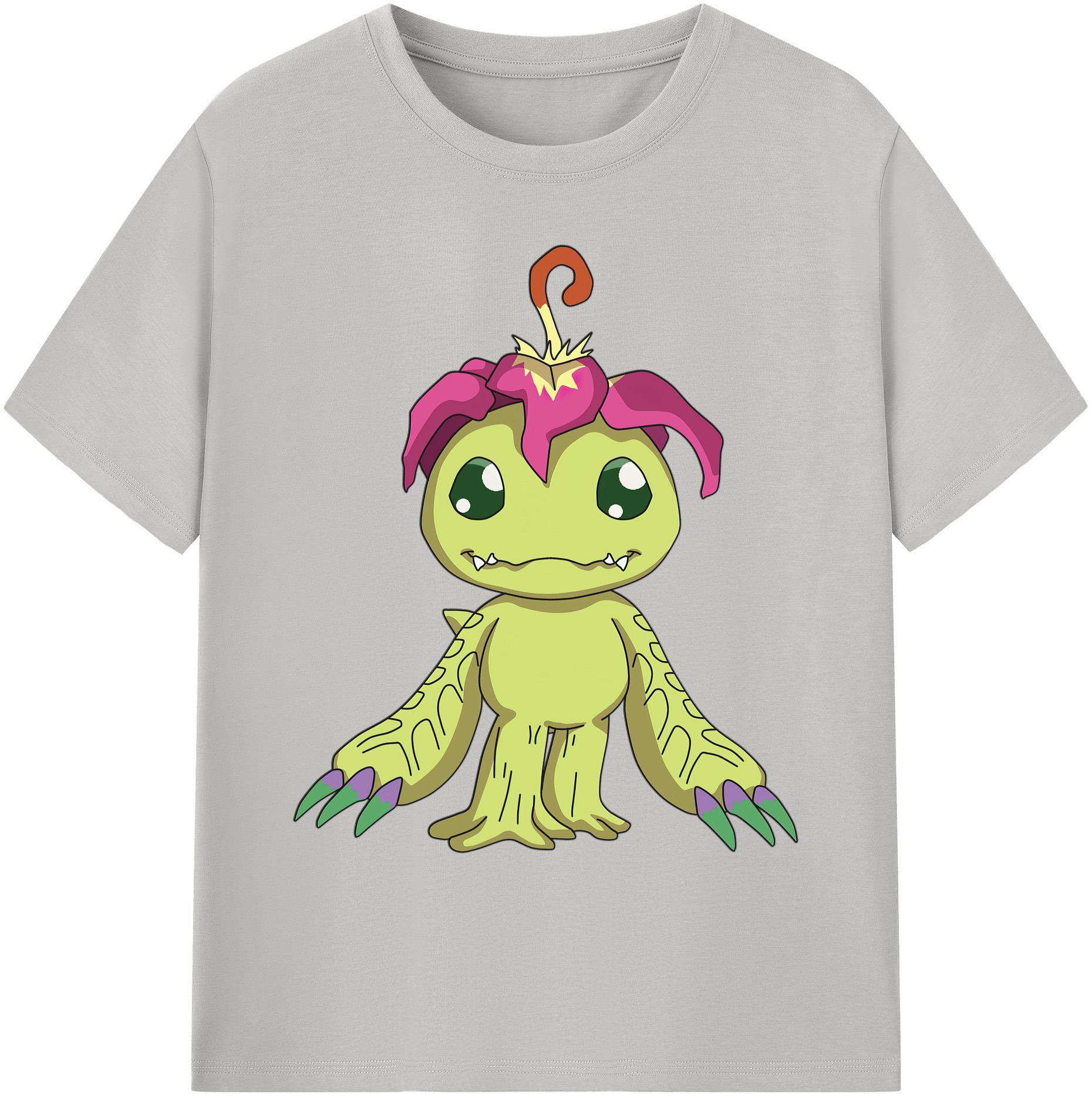 （画像用） Digimon デジタルモンスター/デジモン 綿100％ メンズ半袖Tシャツ｜肌触りやわらか＆通気性