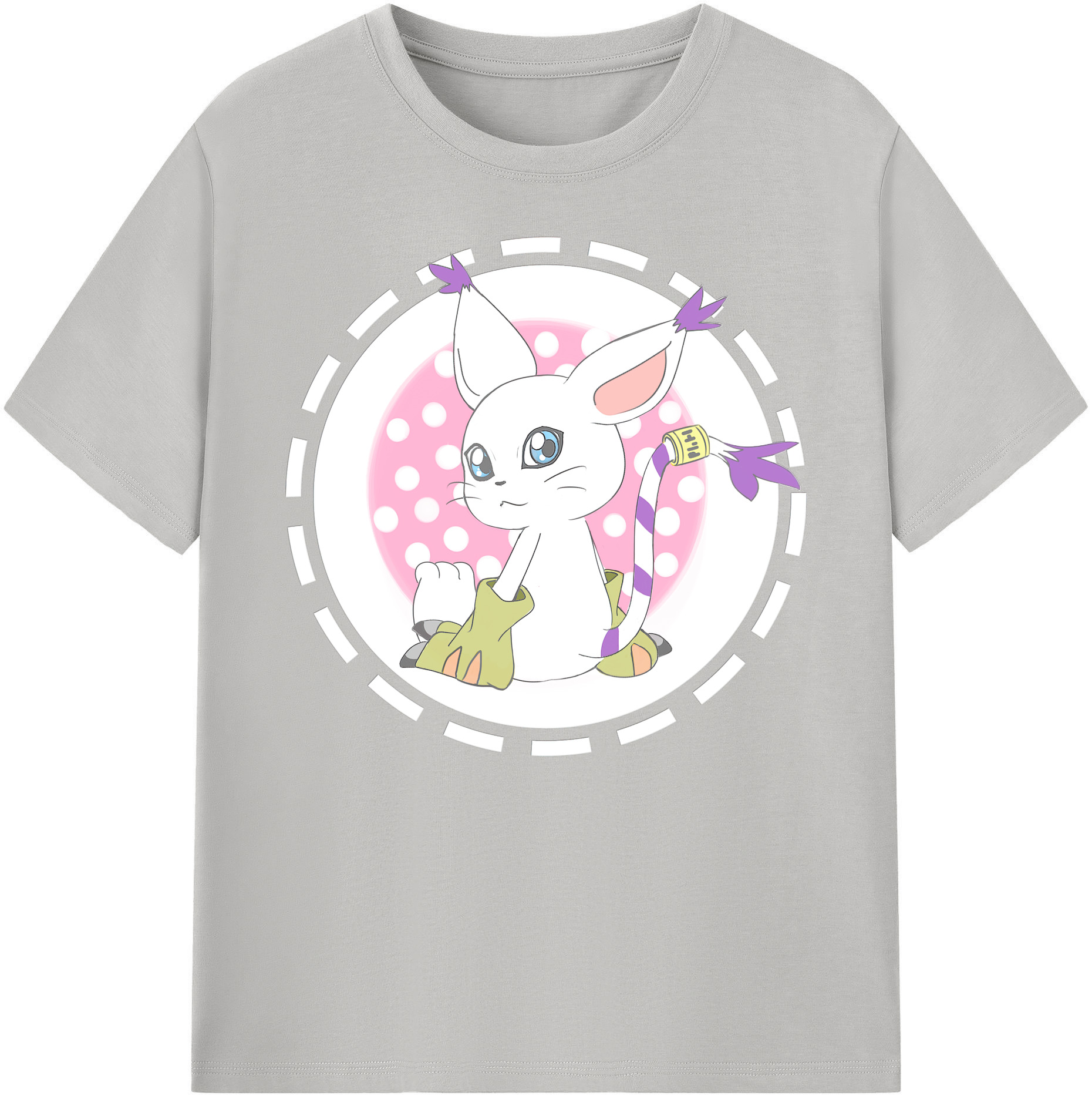 （画像用） Digimon デジタルモンスター/デジモン 綿100％ メンズ半袖Tシャツ｜肌触りやわらか＆通気性
