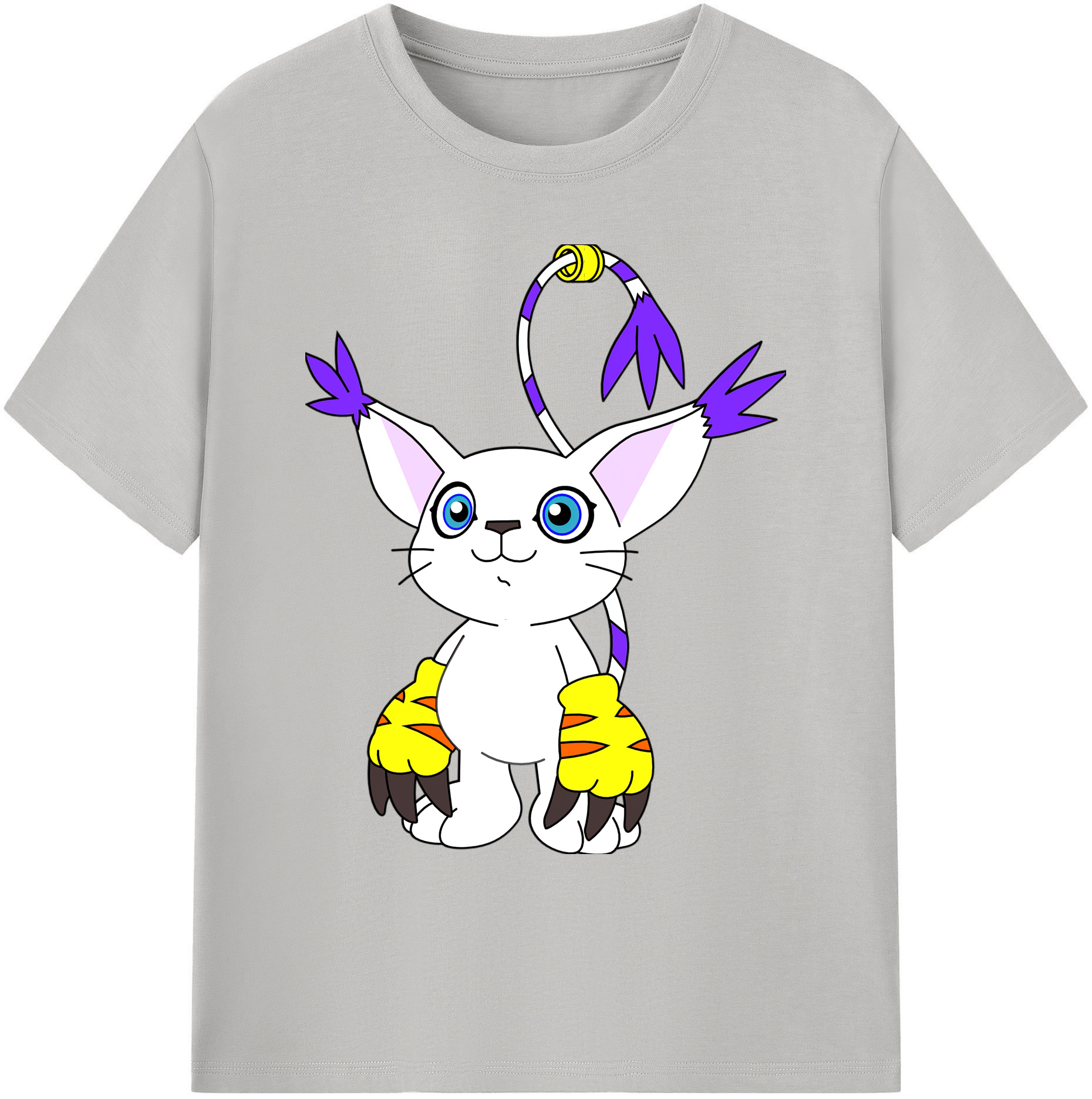 （画像用） Digimon デジタルモンスター/デジモン 綿100％ メンズ半袖Tシャツ｜肌触りやわらか＆通気性