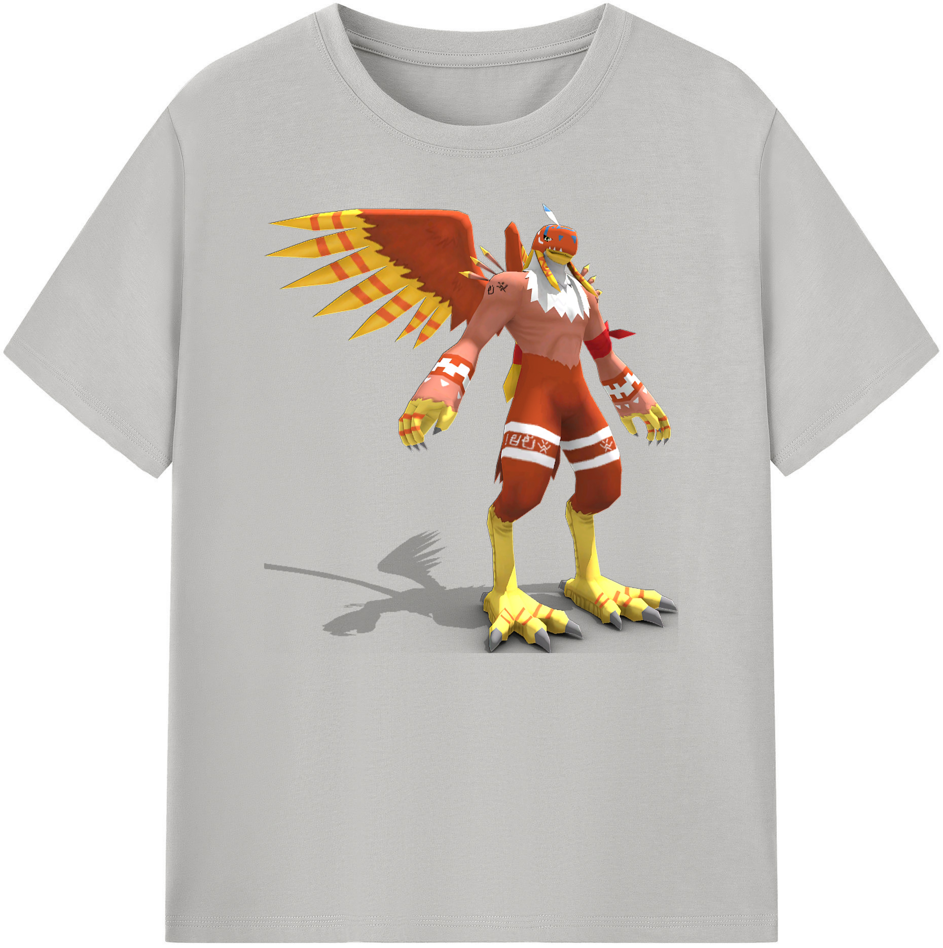 （画像用） Digimon デジタルモンスター/デジモン 綿100％ メンズ半袖Tシャツ｜肌触りやわらか＆通気性