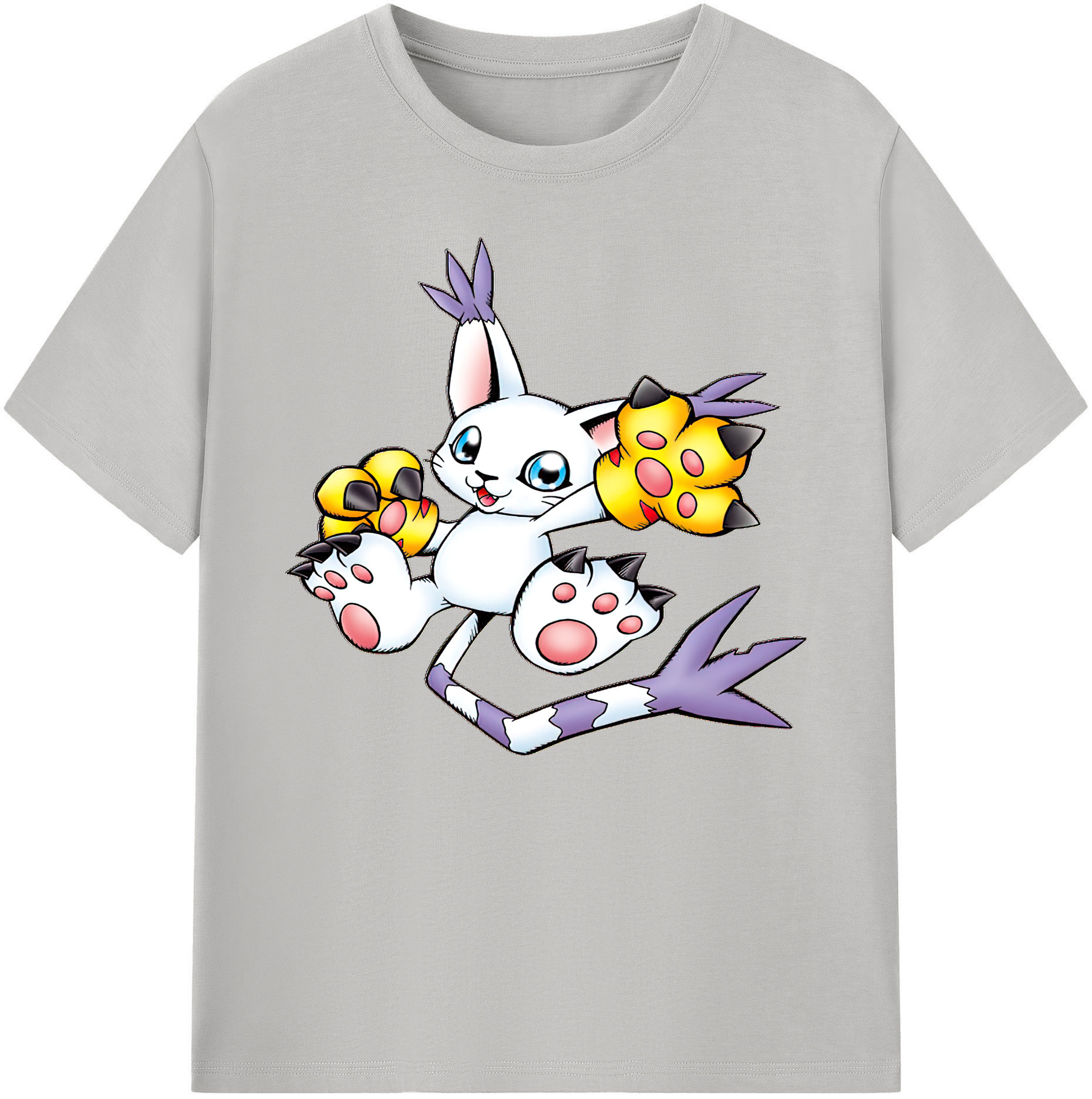 （画像用） Digimon デジタルモンスター/デジモン 綿100％ メンズ半袖Tシャツ｜肌触りやわらか＆通気性