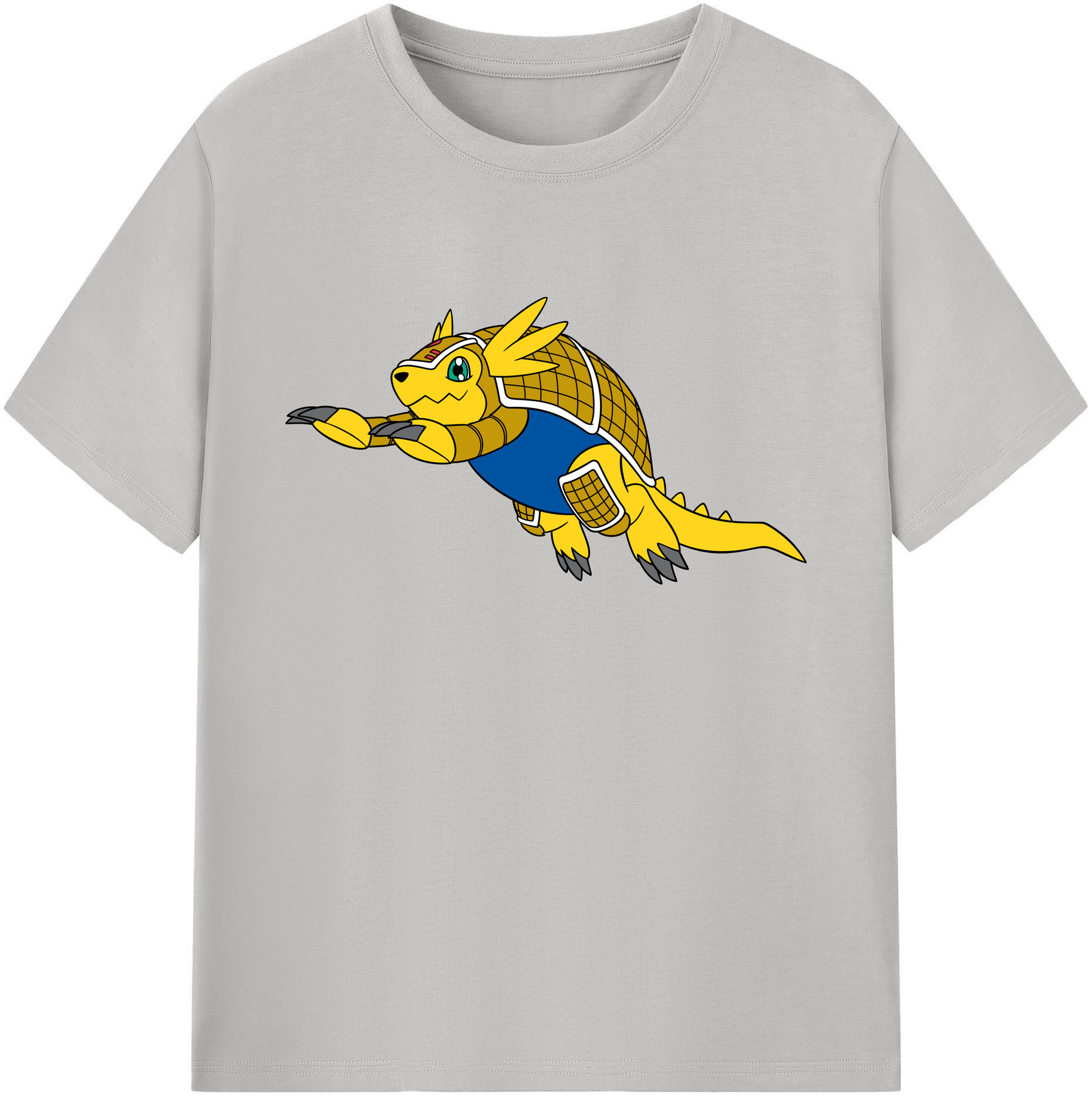 （画像用） Digimon デジタルモンスター/デジモン 綿100％ メンズ半袖Tシャツ｜肌触りやわらか＆通気性