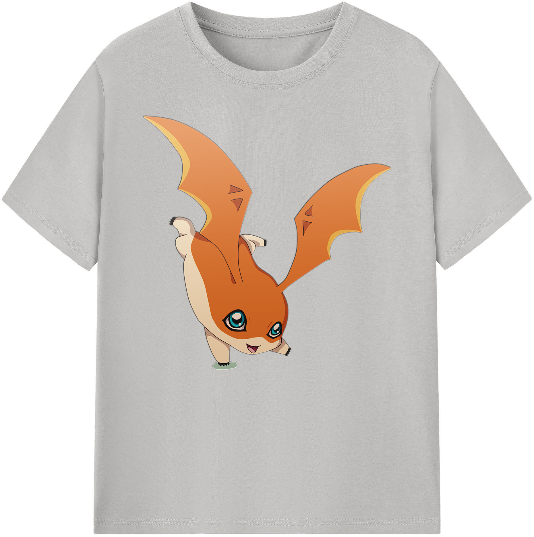 （画像用） Digimon デジタルモンスター/デジモン 綿100％ メンズ半袖Tシャツ｜肌触りやわらか＆通気性