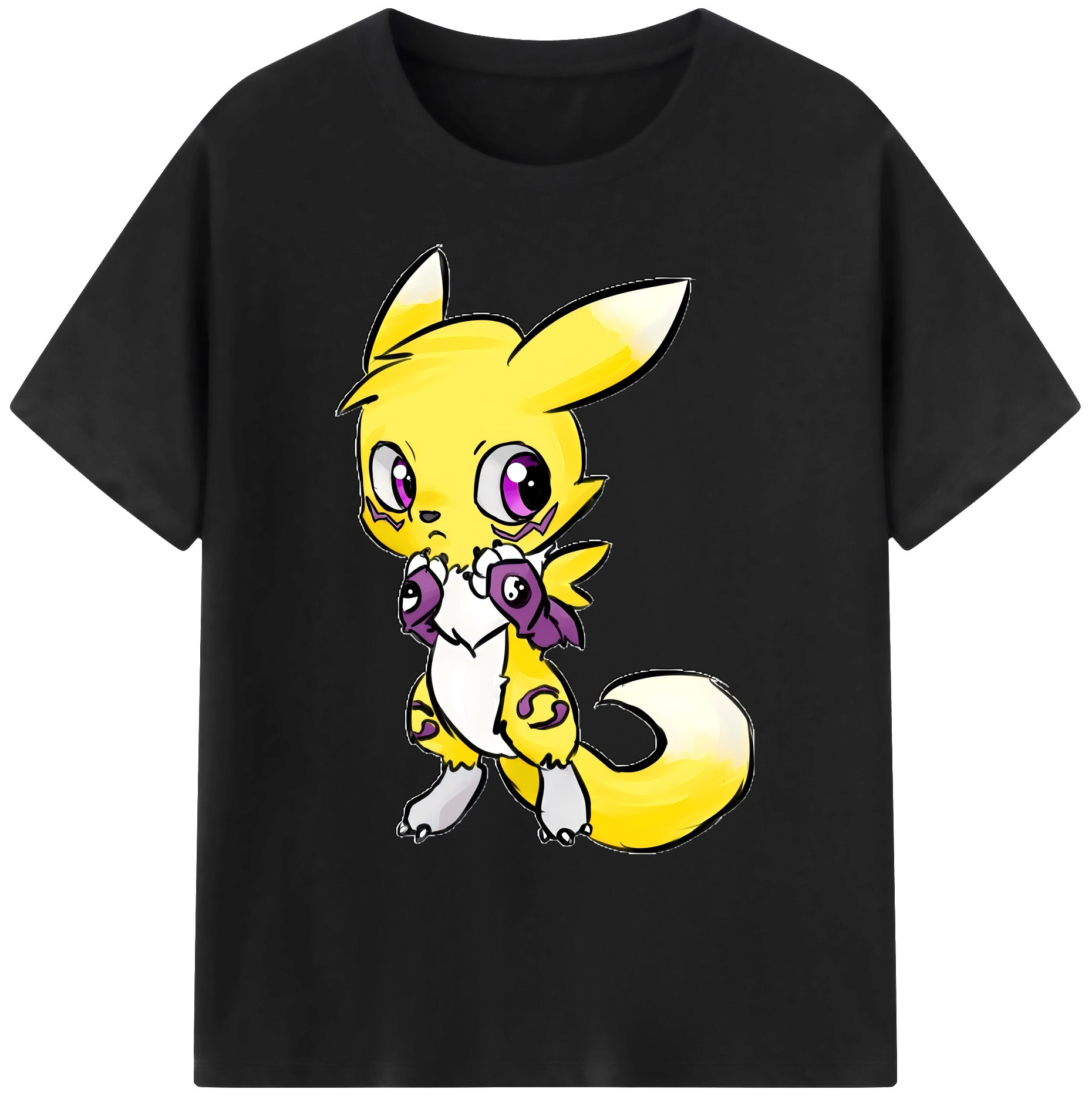 （画像用） Digimon デジタルモンスター/デジモン 綿100％ メンズ半袖Tシャツ｜肌触りやわらか＆通気性