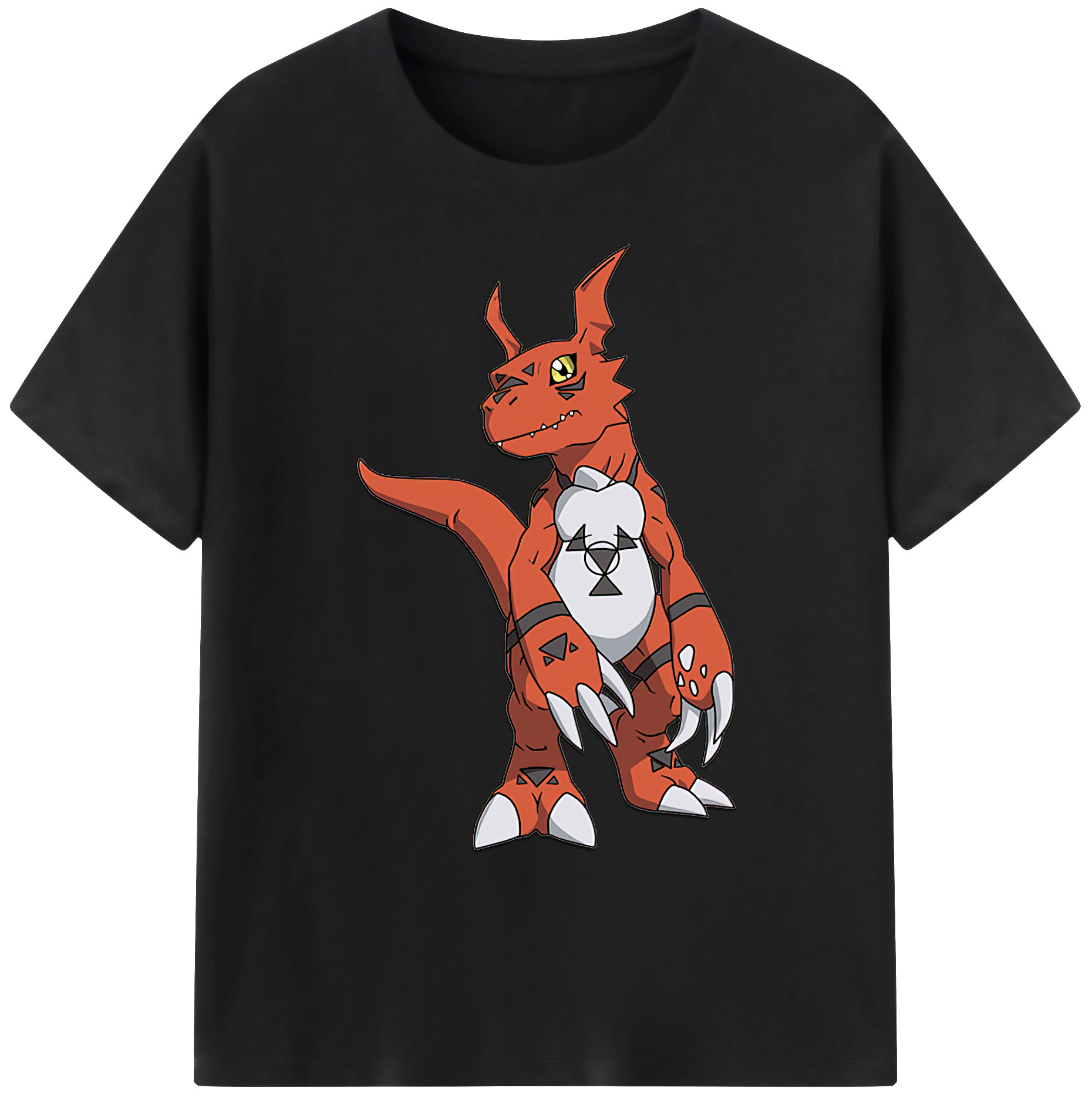 （画像用） Digimon デジタルモンスター/デジモン 綿100％ メンズ半袖Tシャツ｜肌触りやわらか＆通気性