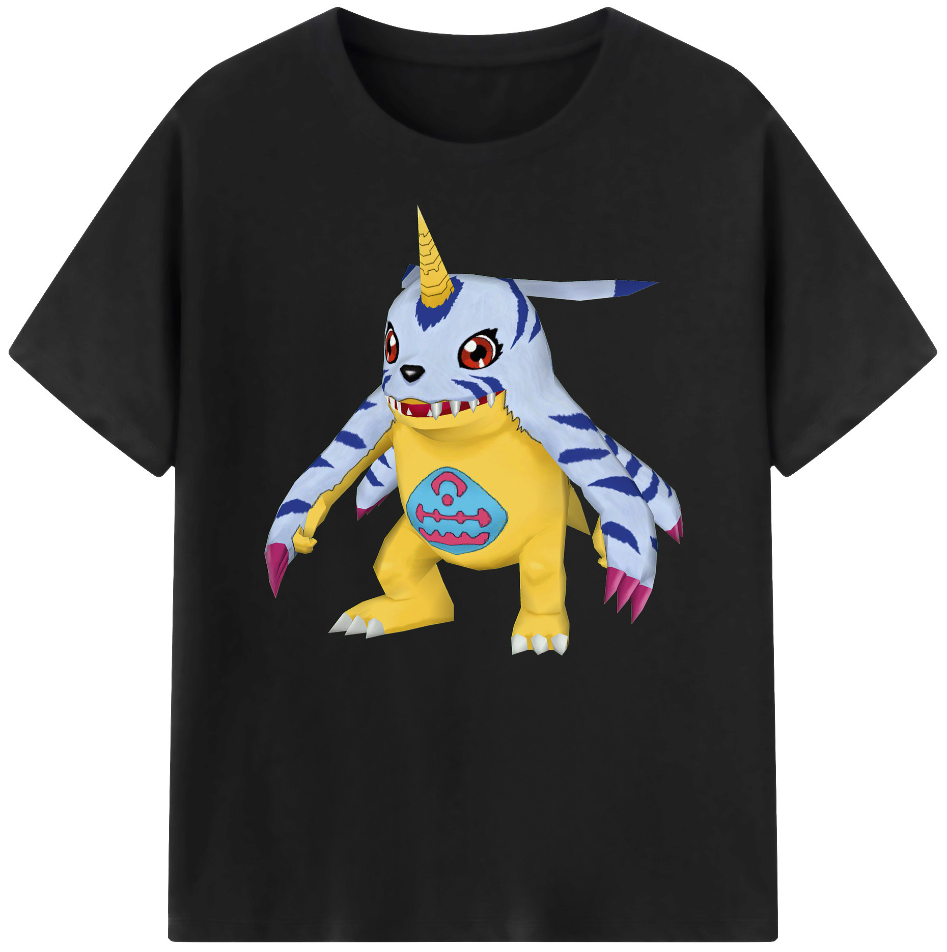 （画像用） Digimon デジタルモンスター/デジモン 綿100％ メンズ半袖Tシャツ｜肌触りやわらか＆通気性