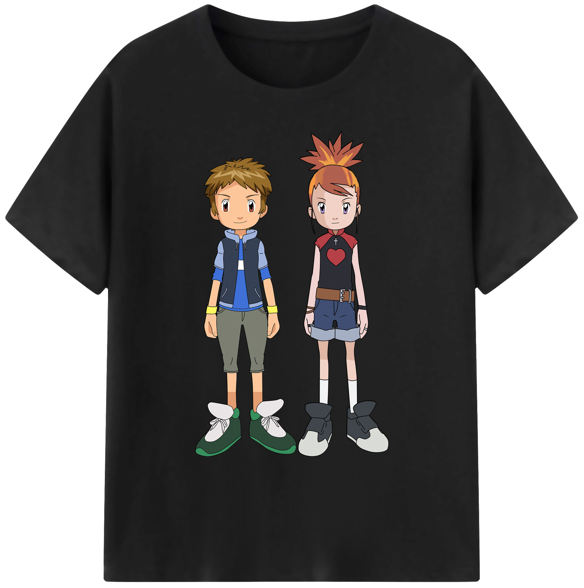 （画像用） Digimon デジタルモンスター/デジモン 綿100％ メンズ半袖Tシャツ｜肌触りやわらか＆通気性