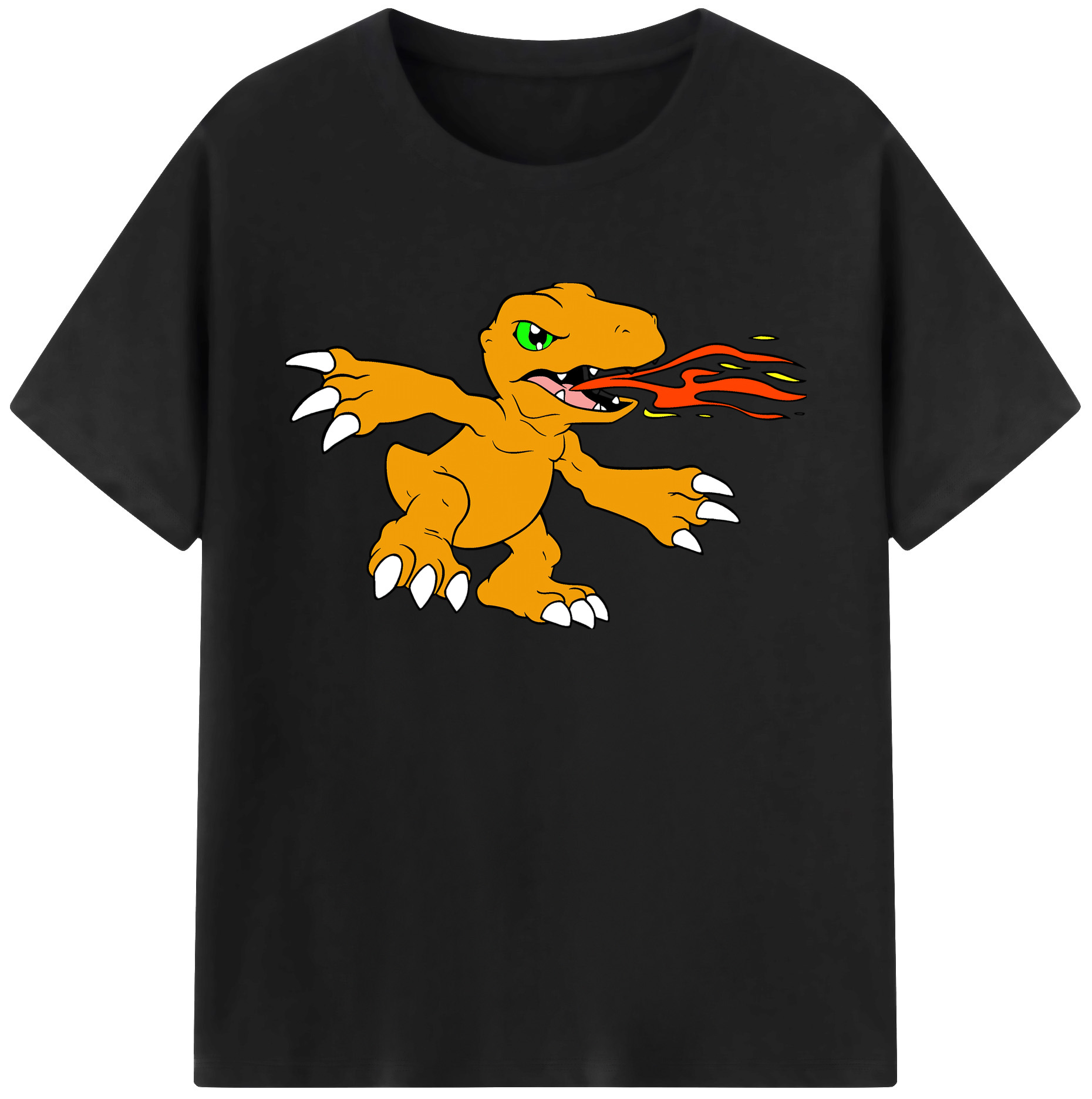 （画像用） Digimon デジタルモンスター/デジモン 綿100％ メンズ半袖Tシャツ｜肌触りやわらか＆通気性