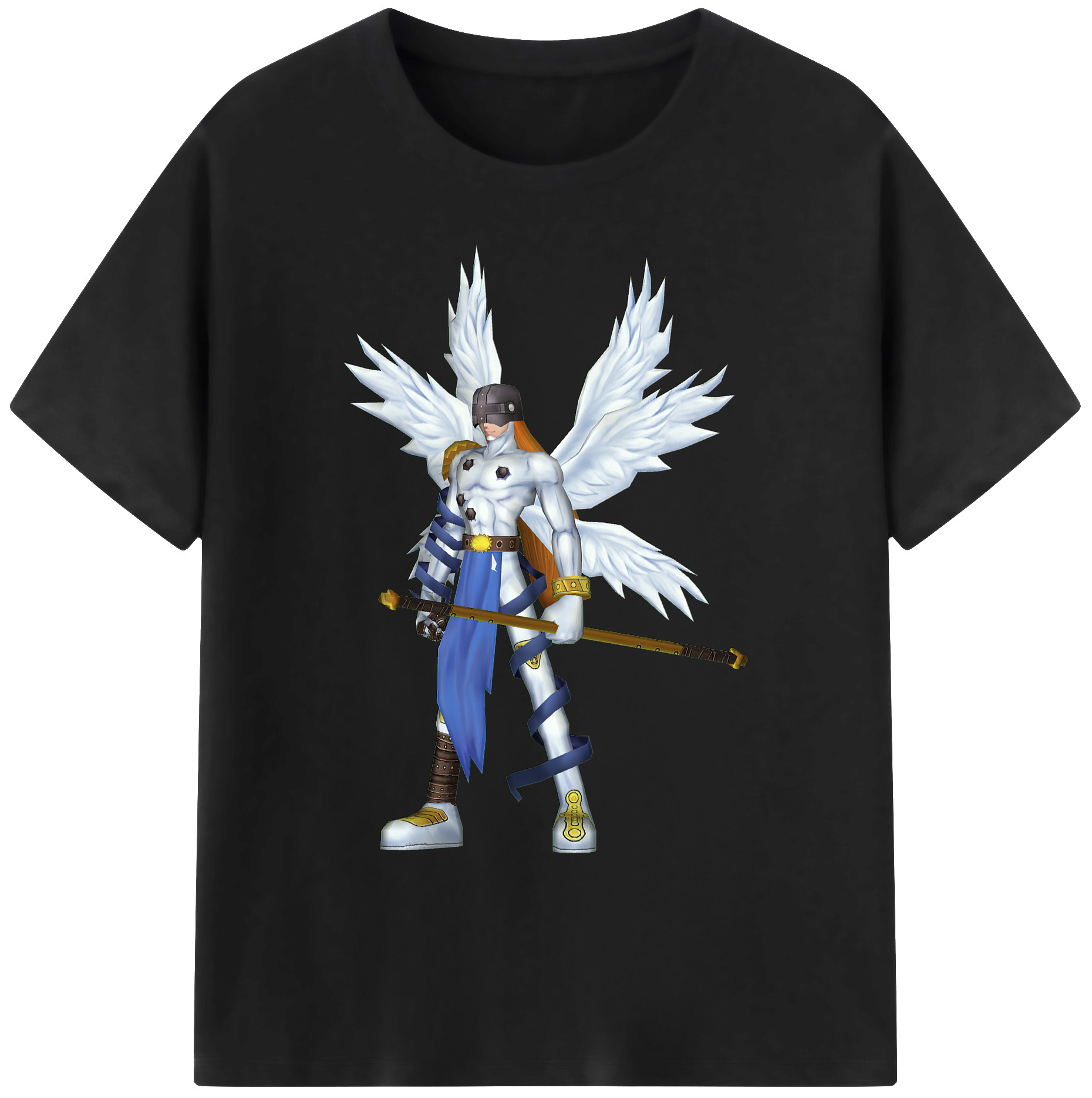 （画像用） Digimon デジタルモンスター/デジモン 綿100％ メンズ半袖Tシャツ｜肌触りやわらか＆通気性