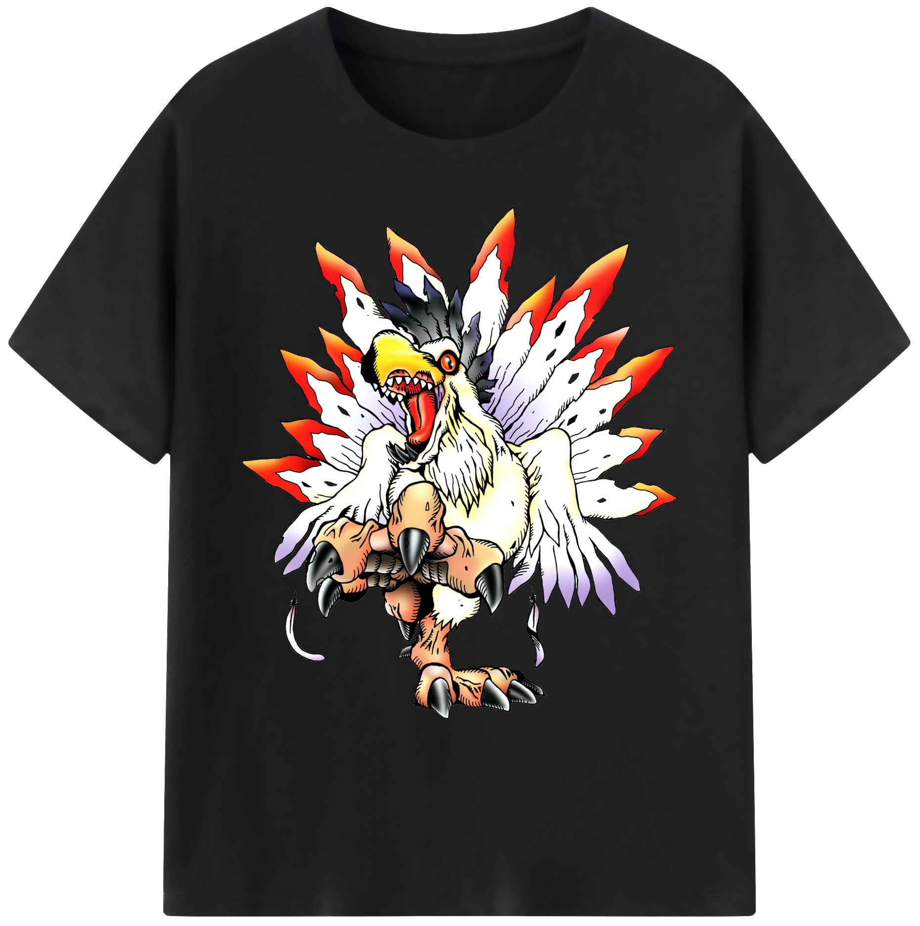 （画像用） Digimon デジタルモンスター/デジモン 綿100％ メンズ半袖Tシャツ｜肌触りやわらか＆通気性