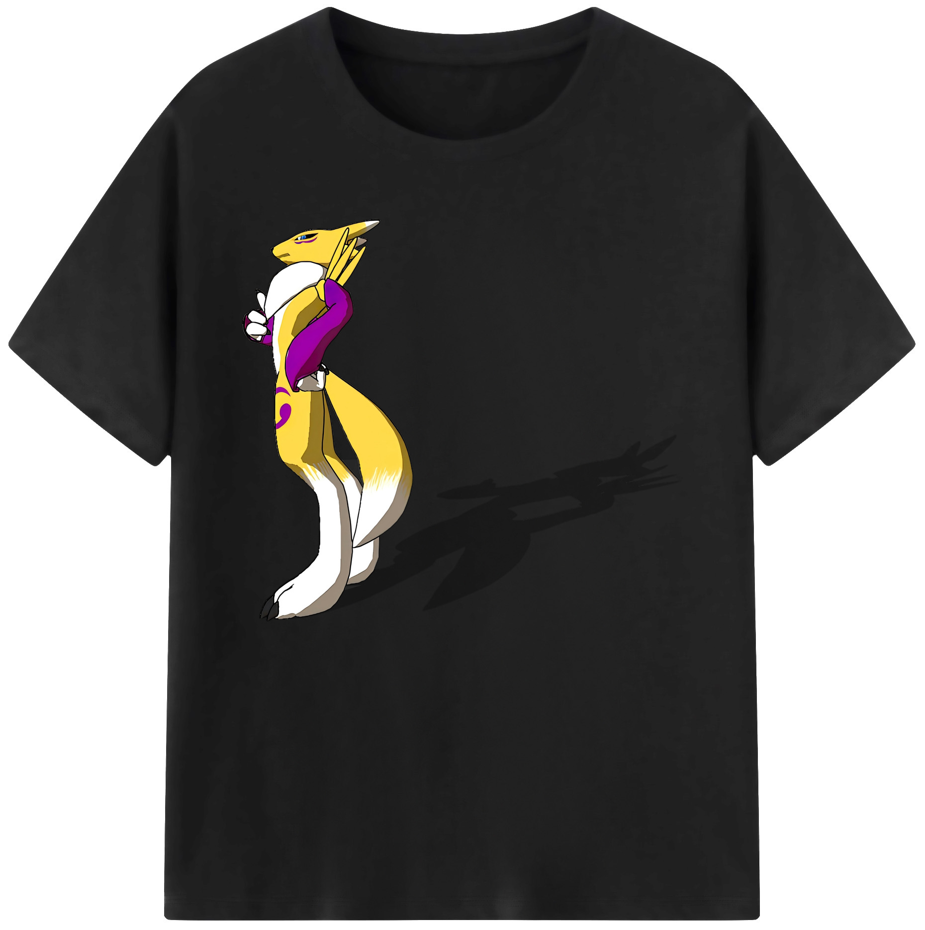 （画像用） Digimon デジタルモンスター/デジモン 綿100％ メンズ半袖Tシャツ｜肌触りやわらか＆通気性