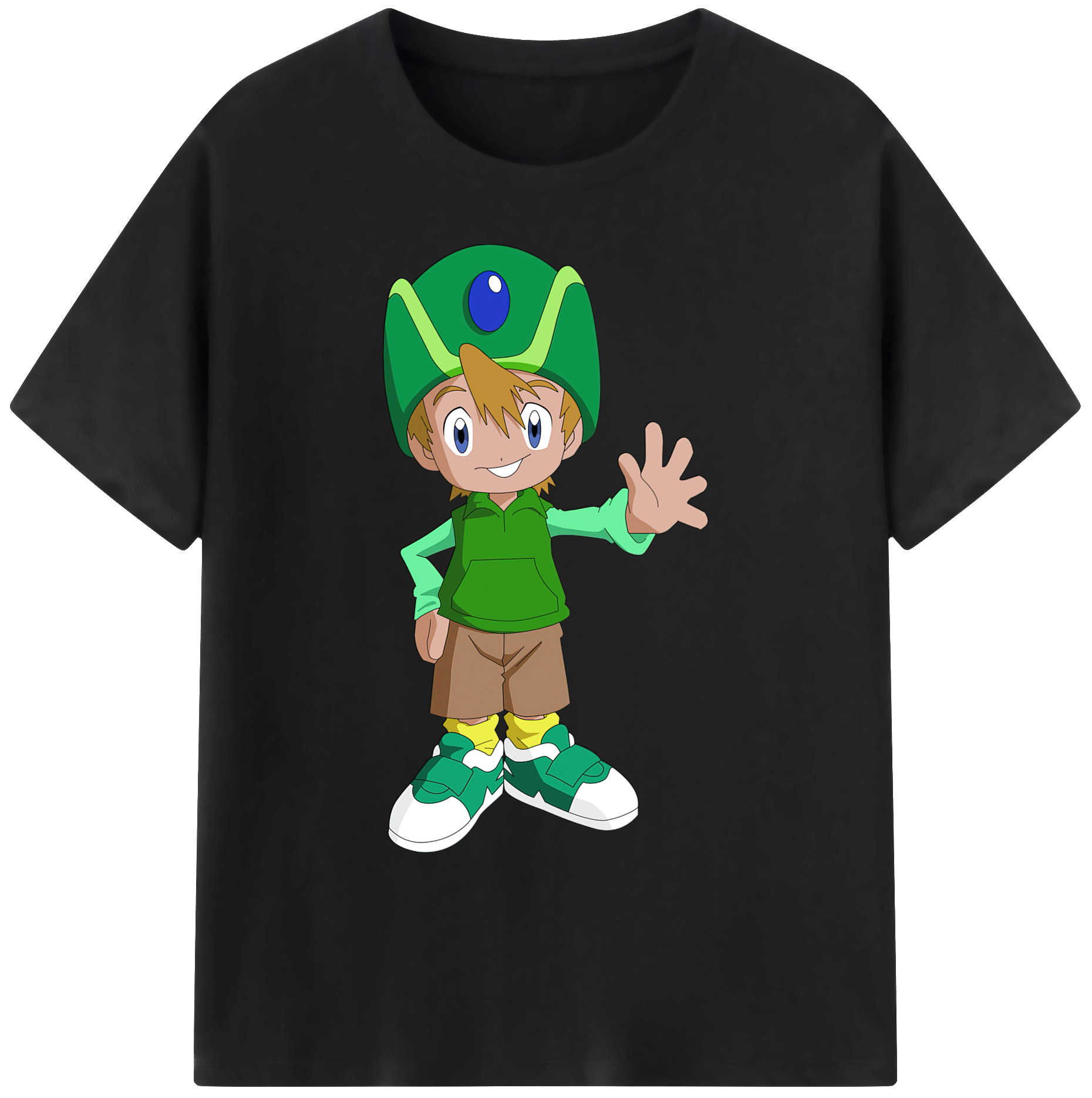 （画像用） Digimon デジタルモンスター/デジモン 綿100％ メンズ半袖Tシャツ｜肌触りやわらか＆通気性