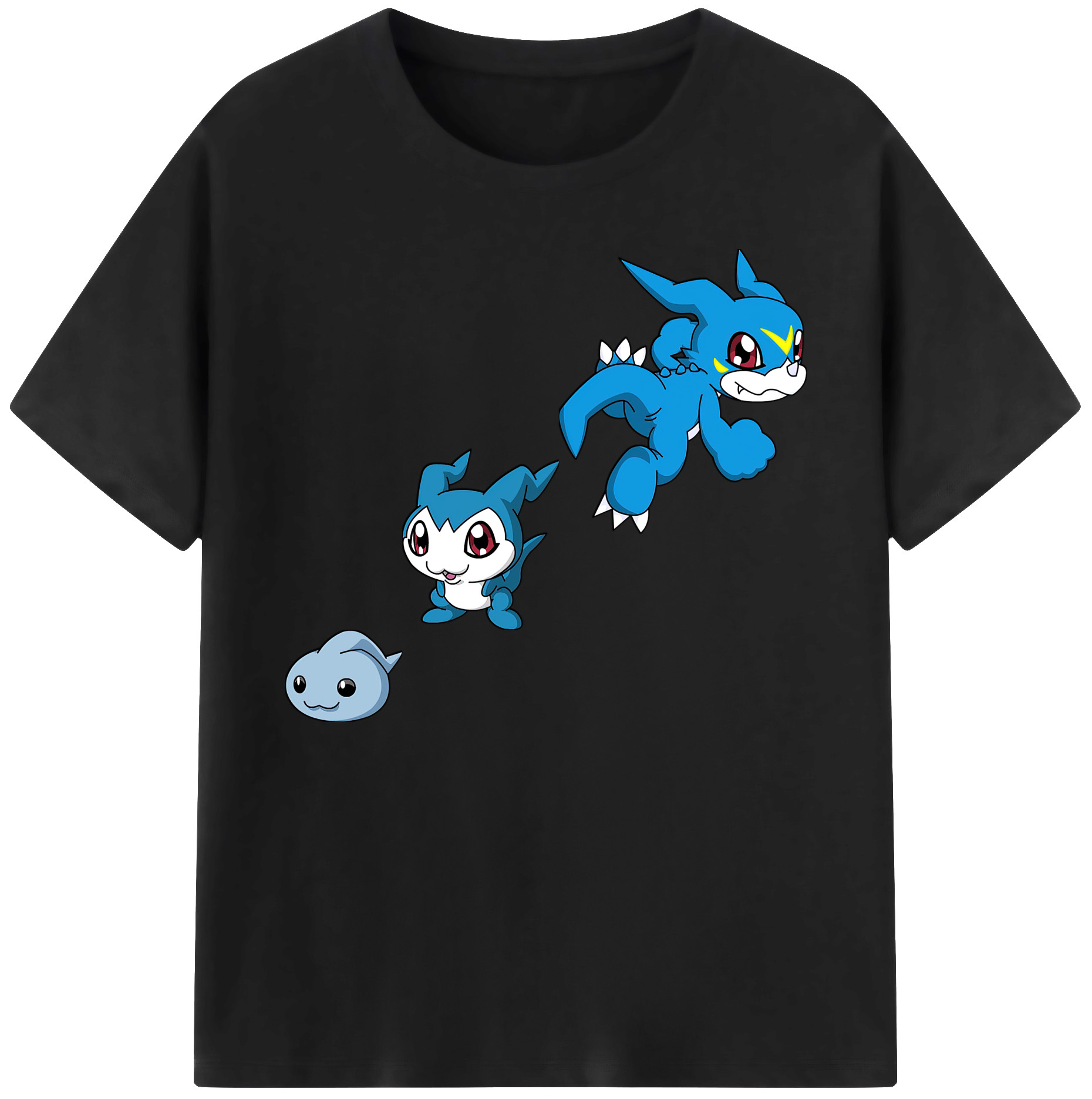 （画像用） Digimon デジタルモンスター/デジモン 綿100％ メンズ半袖Tシャツ｜肌触りやわらか＆通気性