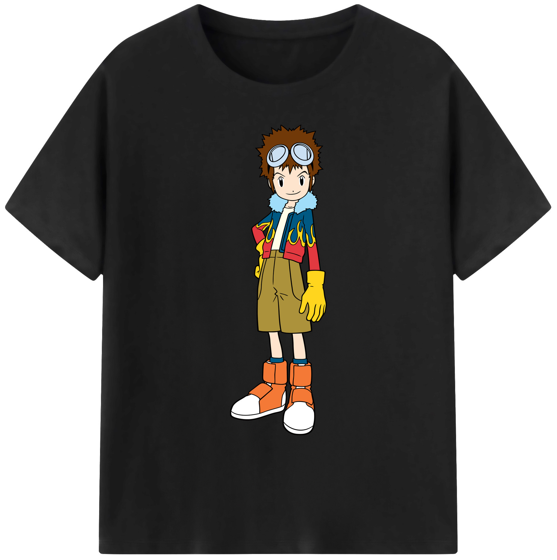 （画像用） Digimon デジタルモンスター/デジモン 綿100％ メンズ半袖Tシャツ｜肌触りやわらか＆通気性