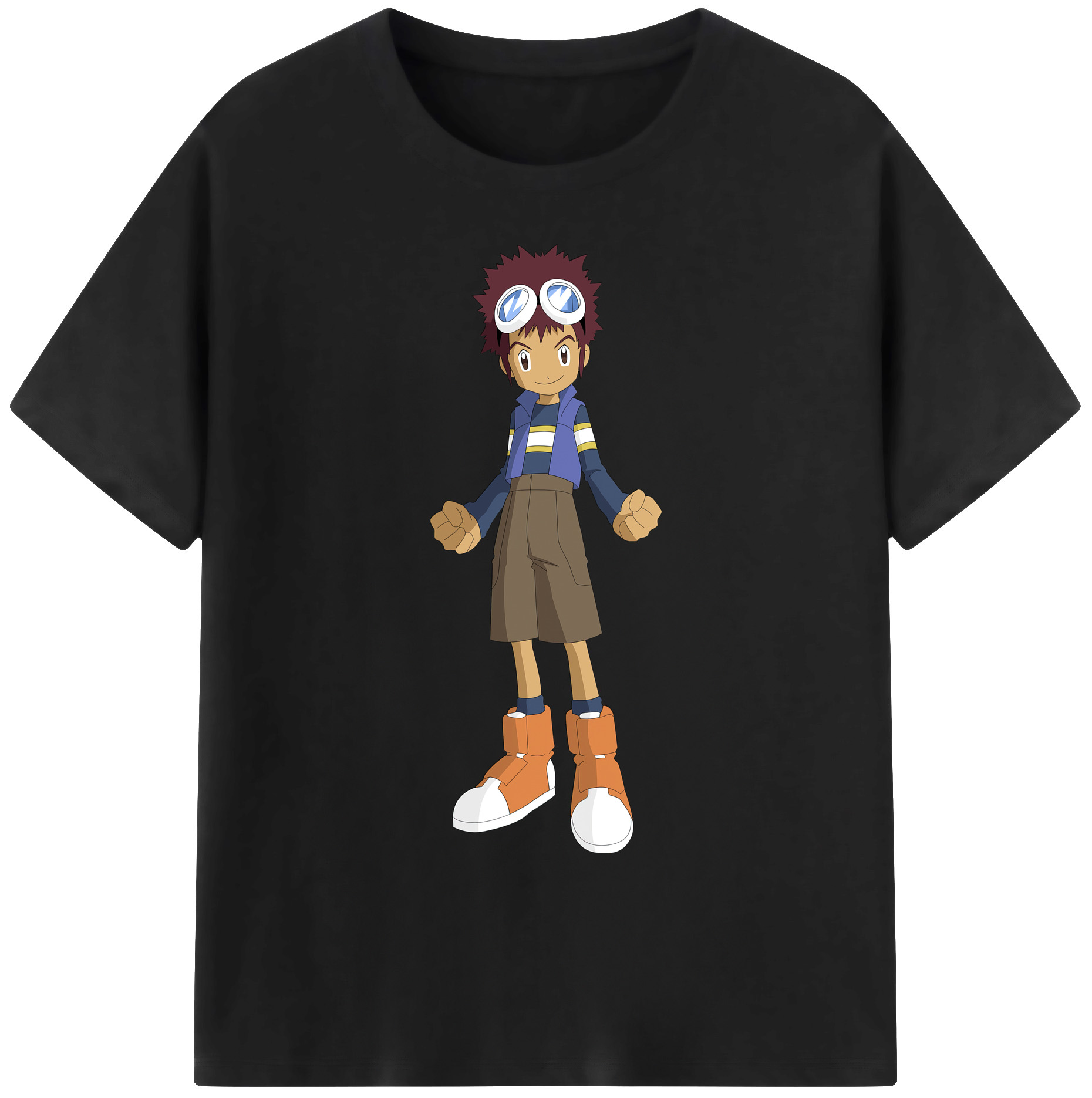 （画像用） Digimon デジタルモンスター/デジモン 綿100％ メンズ半袖Tシャツ｜肌触りやわらか＆通気性