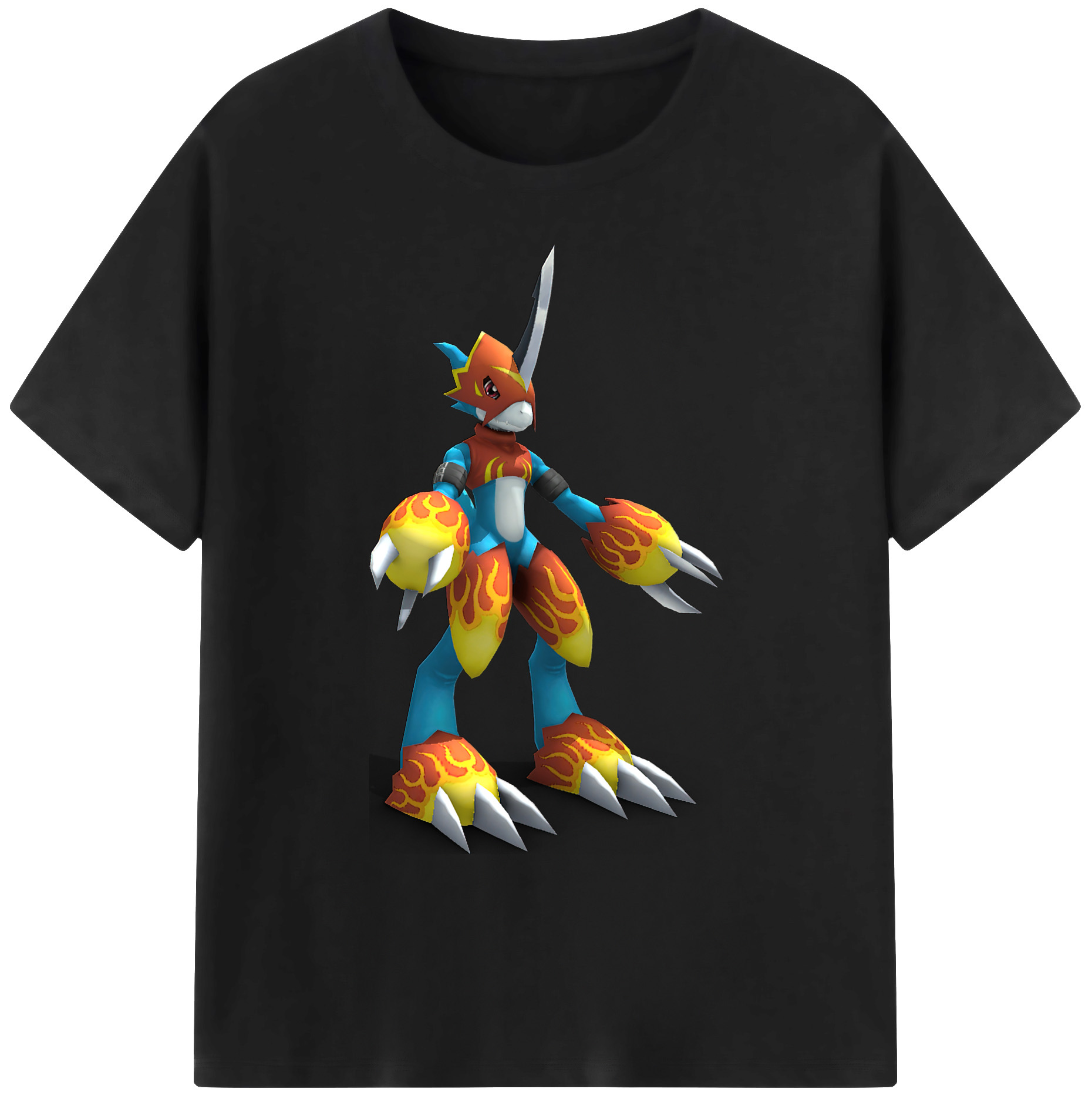 （画像用） Digimon デジタルモンスター/デジモン 綿100％ メンズ半袖Tシャツ｜肌触りやわらか＆通気性