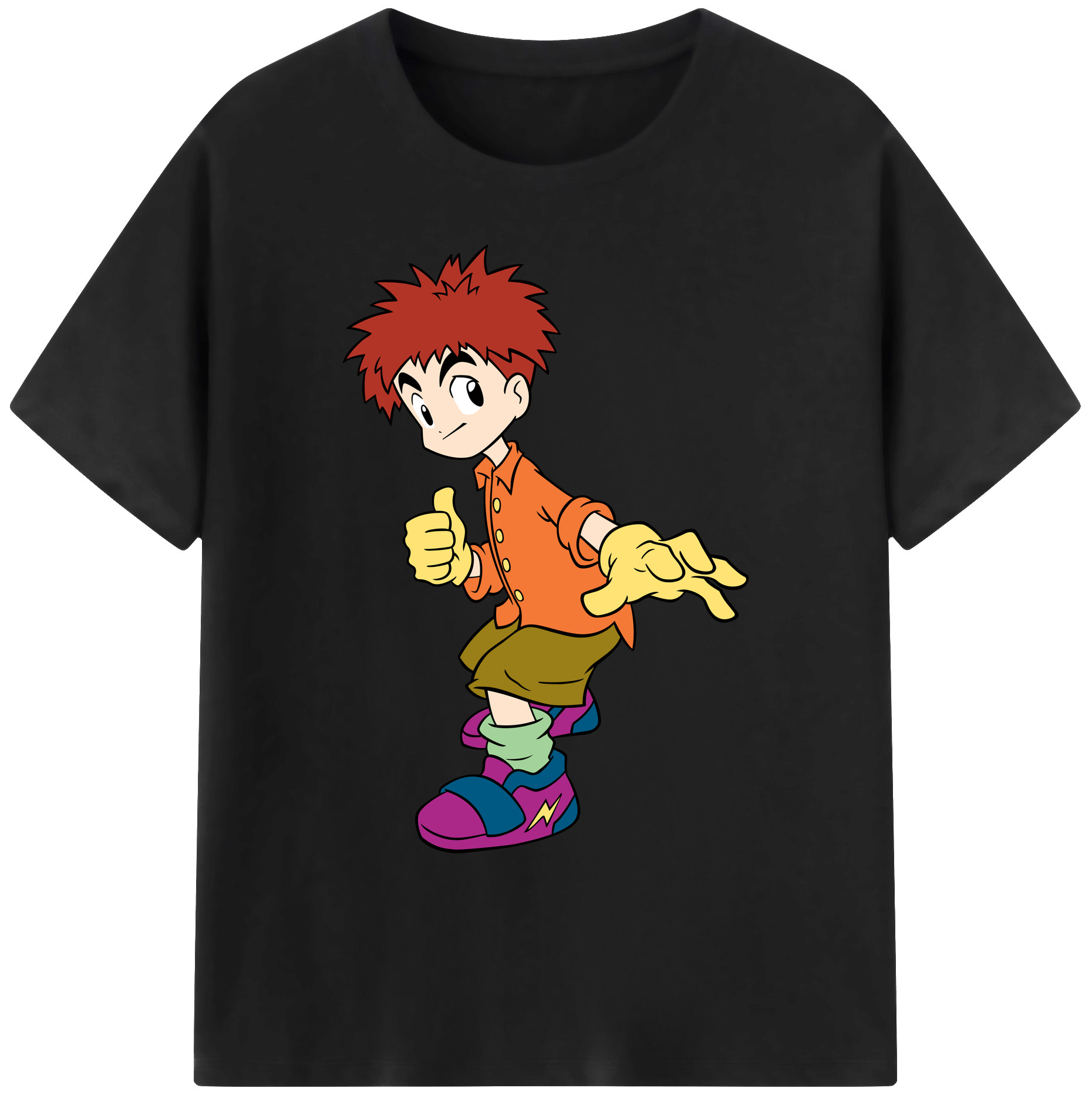（画像用） Digimon デジタルモンスター/デジモン 綿100％ メンズ半袖Tシャツ｜肌触りやわらか＆通気性