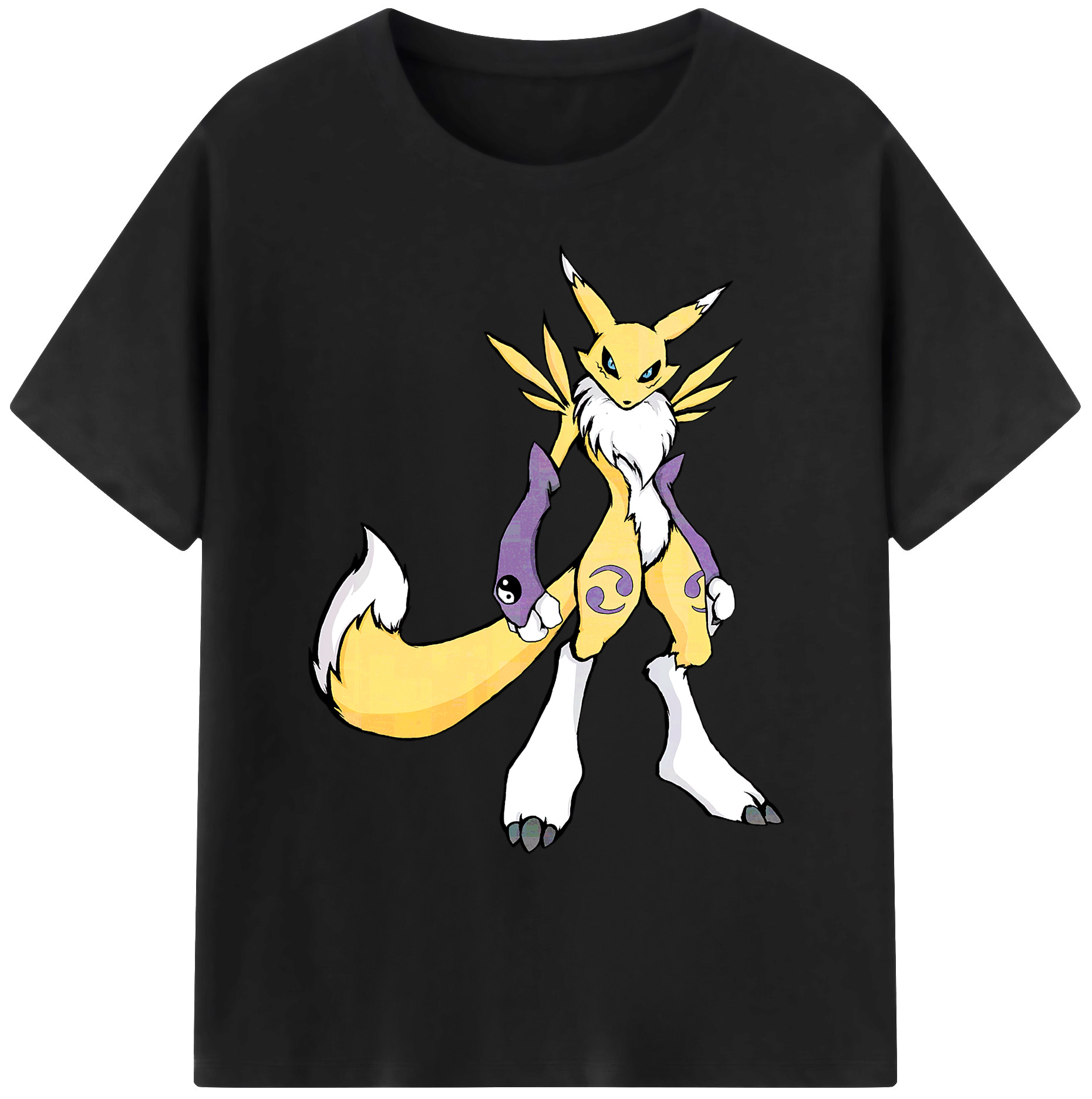 （画像用） Digimon デジタルモンスター/デジモン 綿100％ メンズ半袖Tシャツ｜肌触りやわらか＆通気性