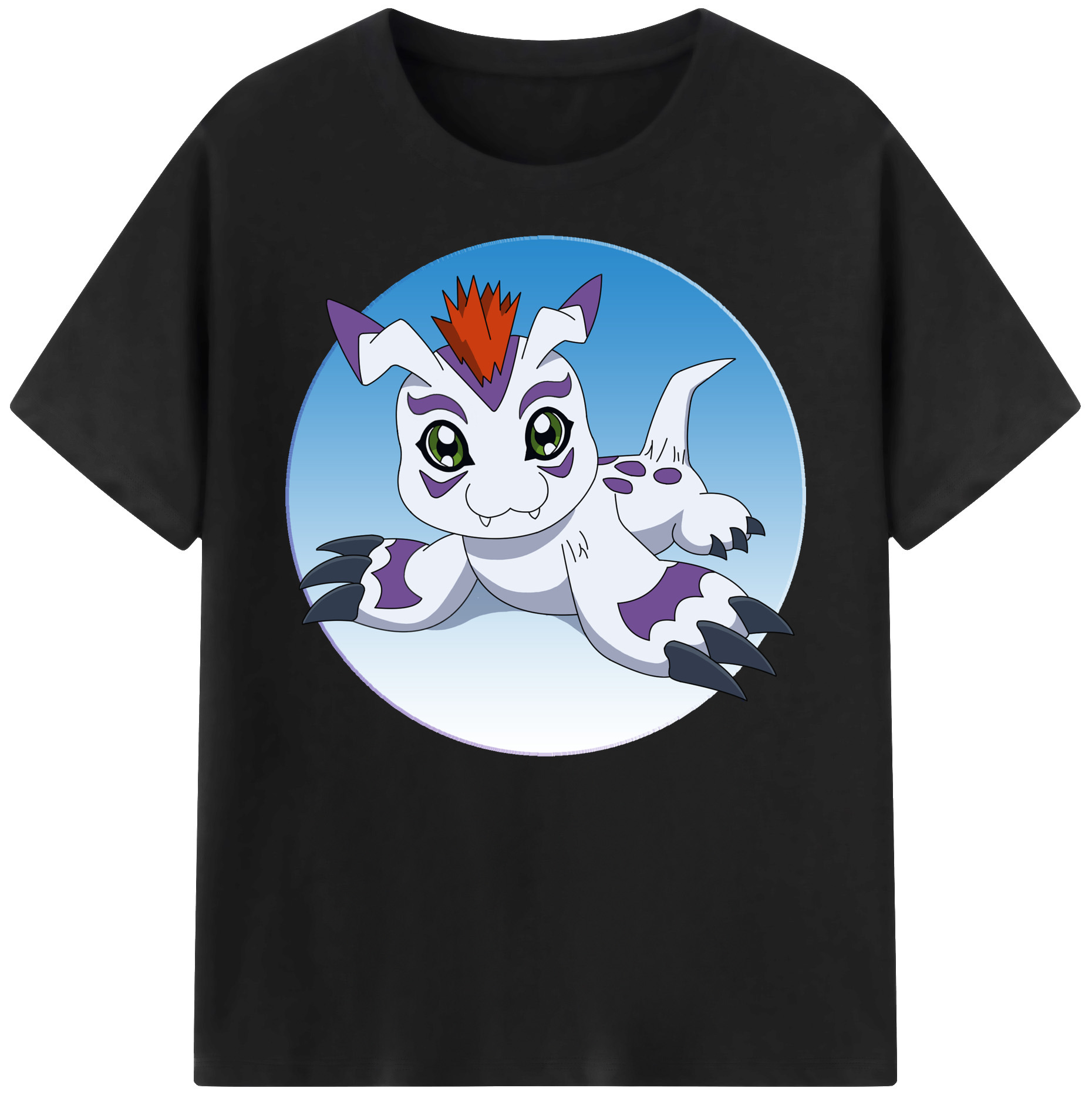 （画像用） Digimon デジタルモンスター/デジモン 綿100％ メンズ半袖Tシャツ｜肌触りやわらか＆通気性