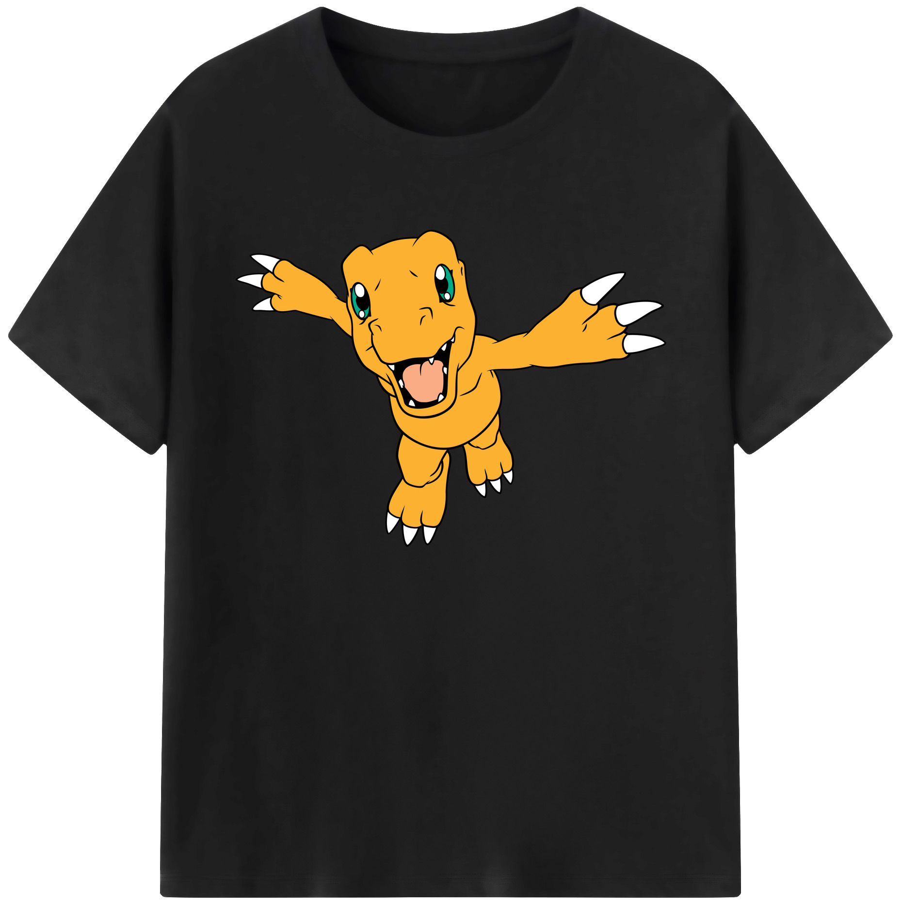 （画像用） Digimon デジタルモンスター/デジモン 綿100％ メンズ半袖Tシャツ｜肌触りやわらか＆通気性