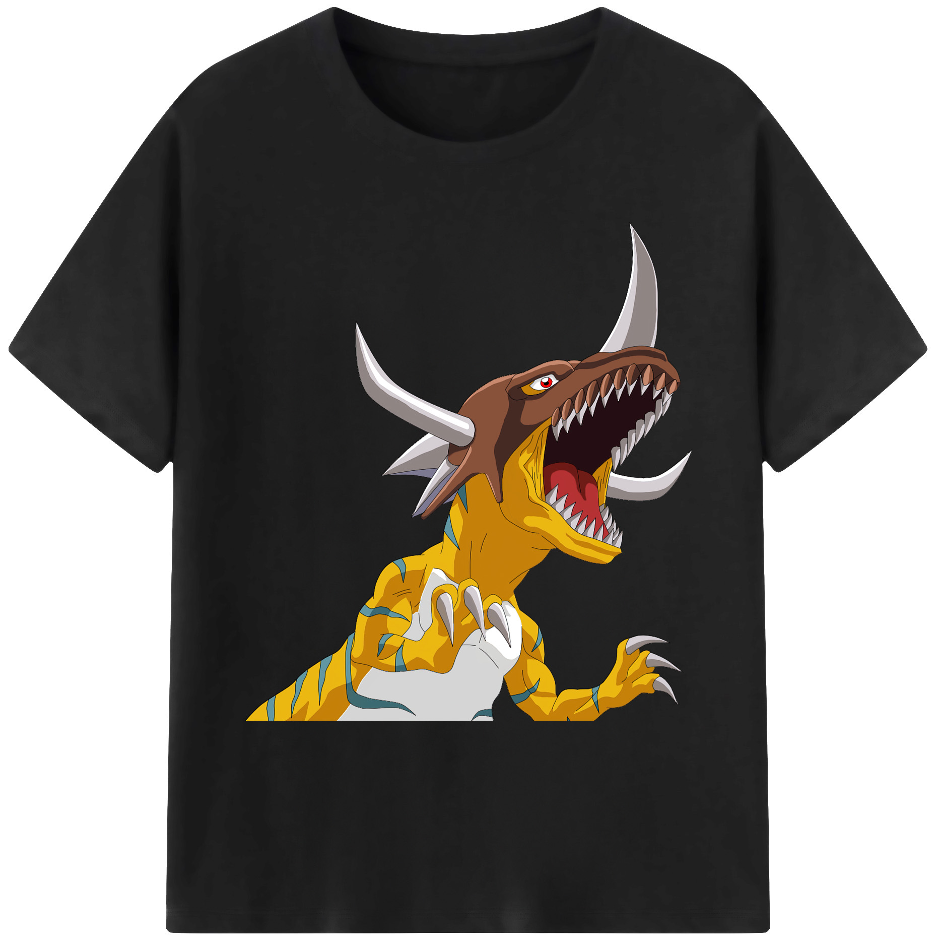 （画像用） Digimon デジタルモンスター/デジモン 綿100％ メンズ半袖Tシャツ｜肌触りやわらか＆通気性