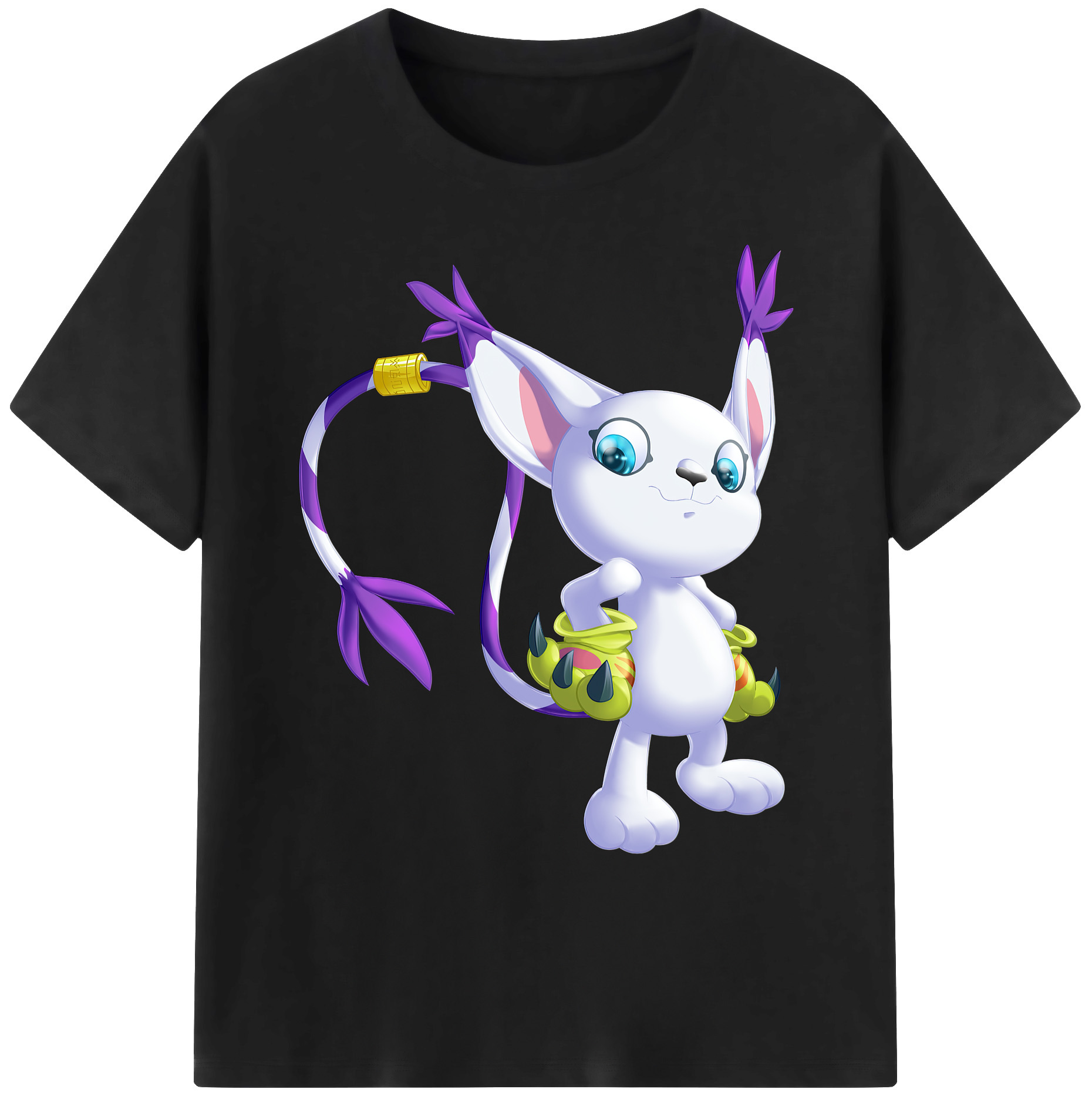 （画像用） Digimon デジタルモンスター/デジモン 綿100％ メンズ半袖Tシャツ｜肌触りやわらか＆通気性