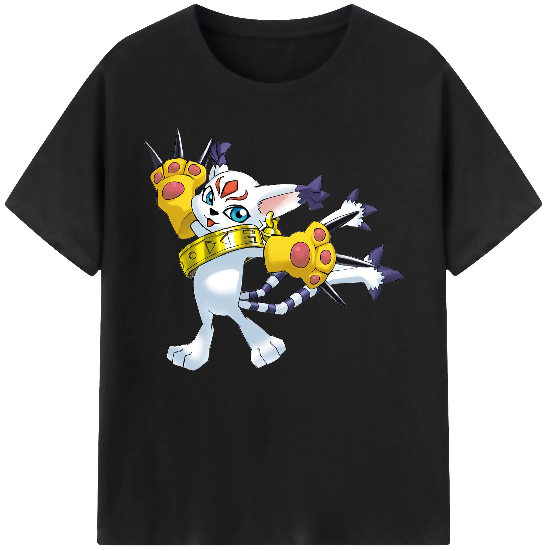 （画像用） Digimon デジタルモンスター/デジモン 綿100％ メンズ半袖Tシャツ｜肌触りやわらか＆通気性