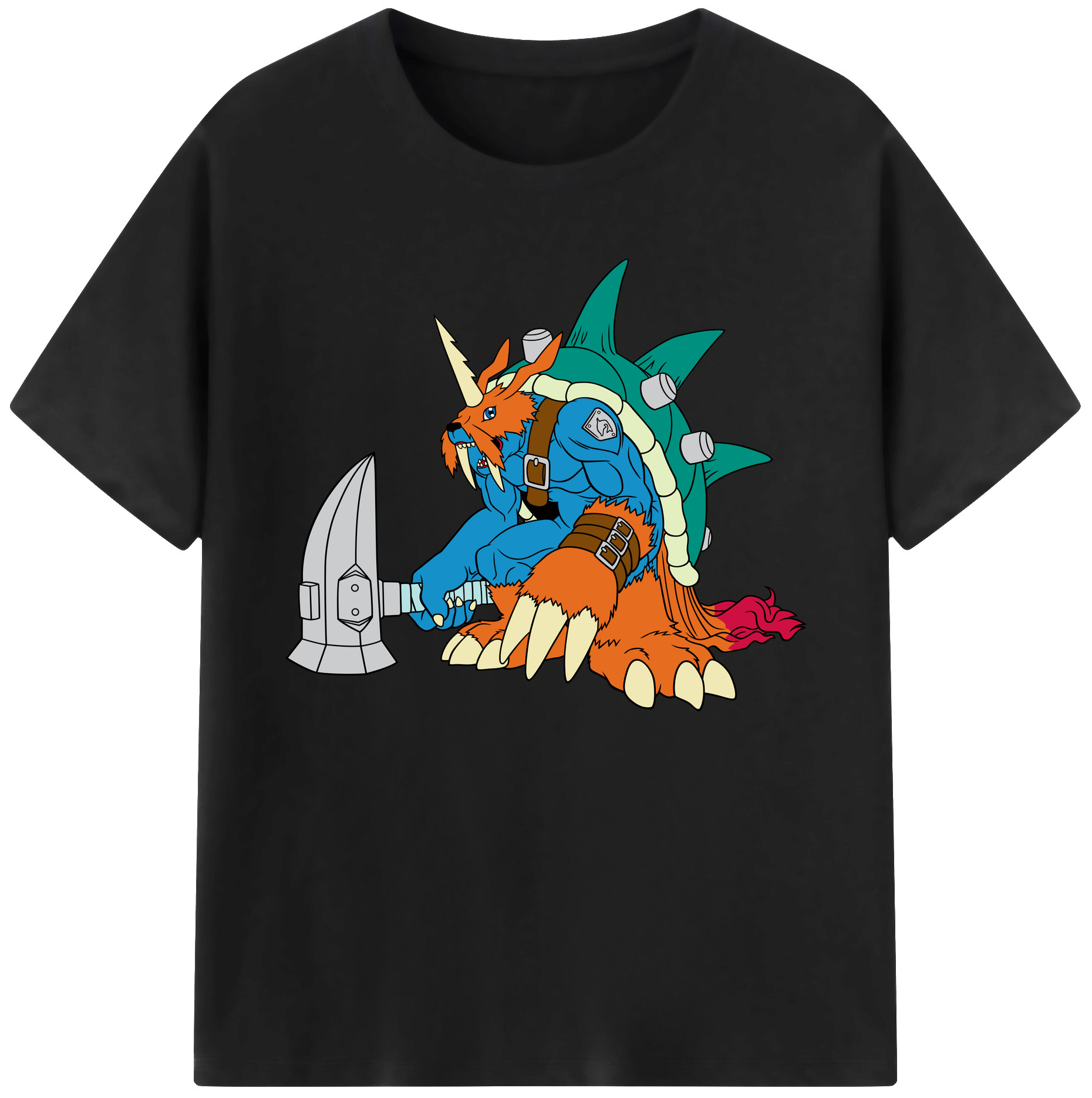 （画像用） Digimon デジタルモンスター/デジモン 綿100％ メンズ半袖Tシャツ｜肌触りやわらか＆通気性