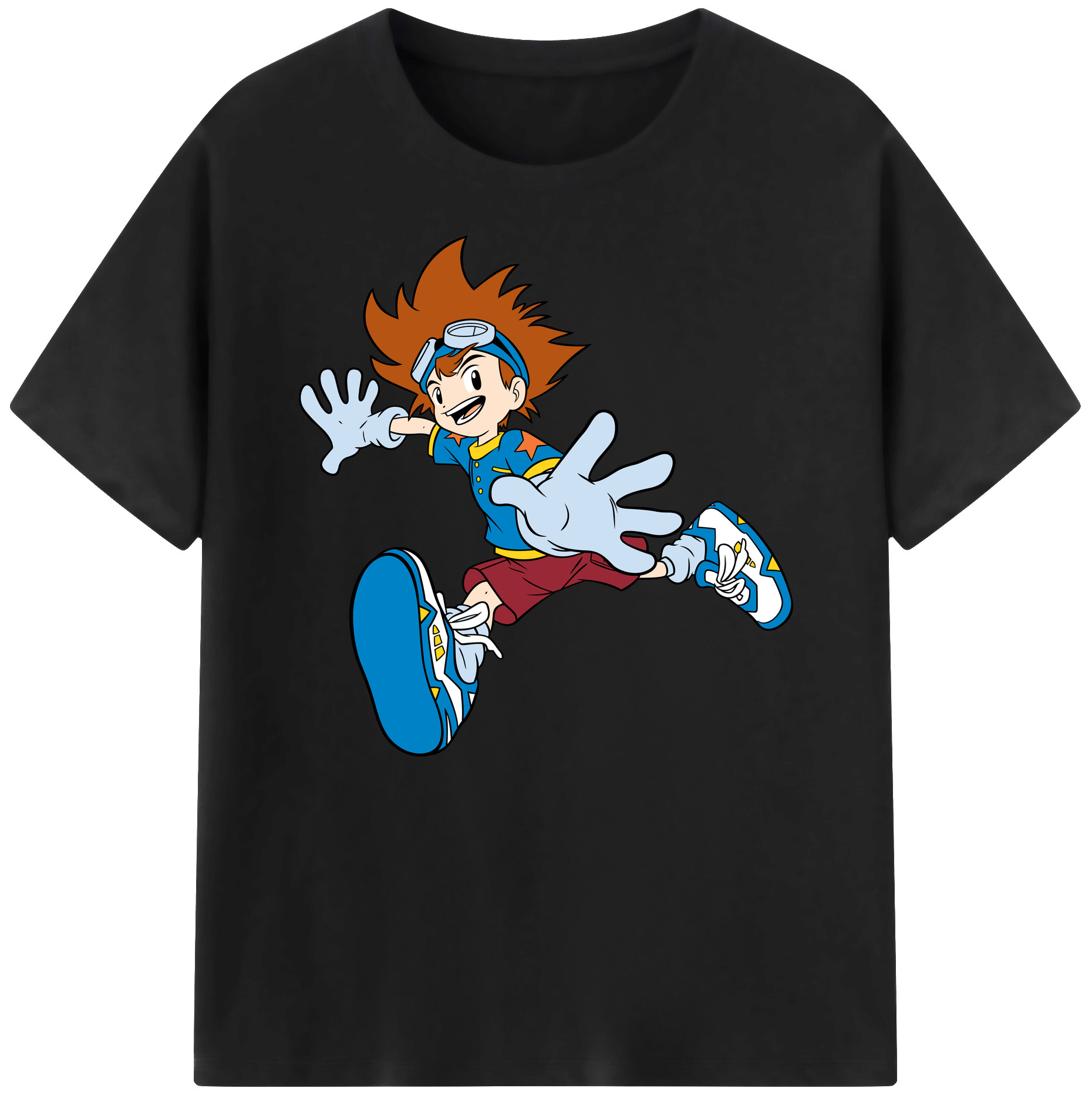 （画像用） Digimon デジタルモンスター/デジモン 綿100％ メンズ半袖Tシャツ｜肌触りやわらか＆通気性