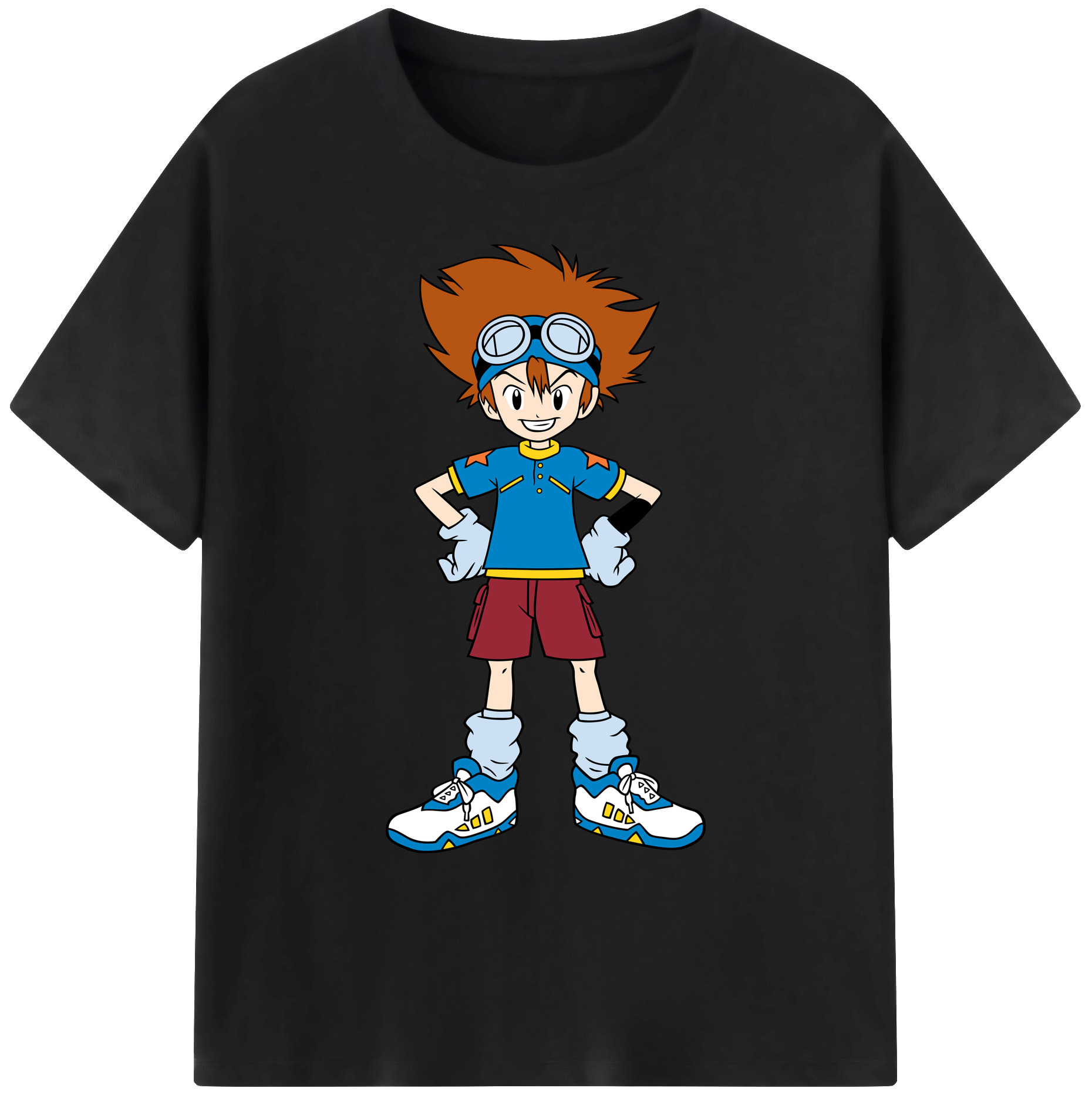 （画像用） Digimon デジタルモンスター/デジモン 綿100％ メンズ半袖Tシャツ｜肌触りやわらか＆通気性