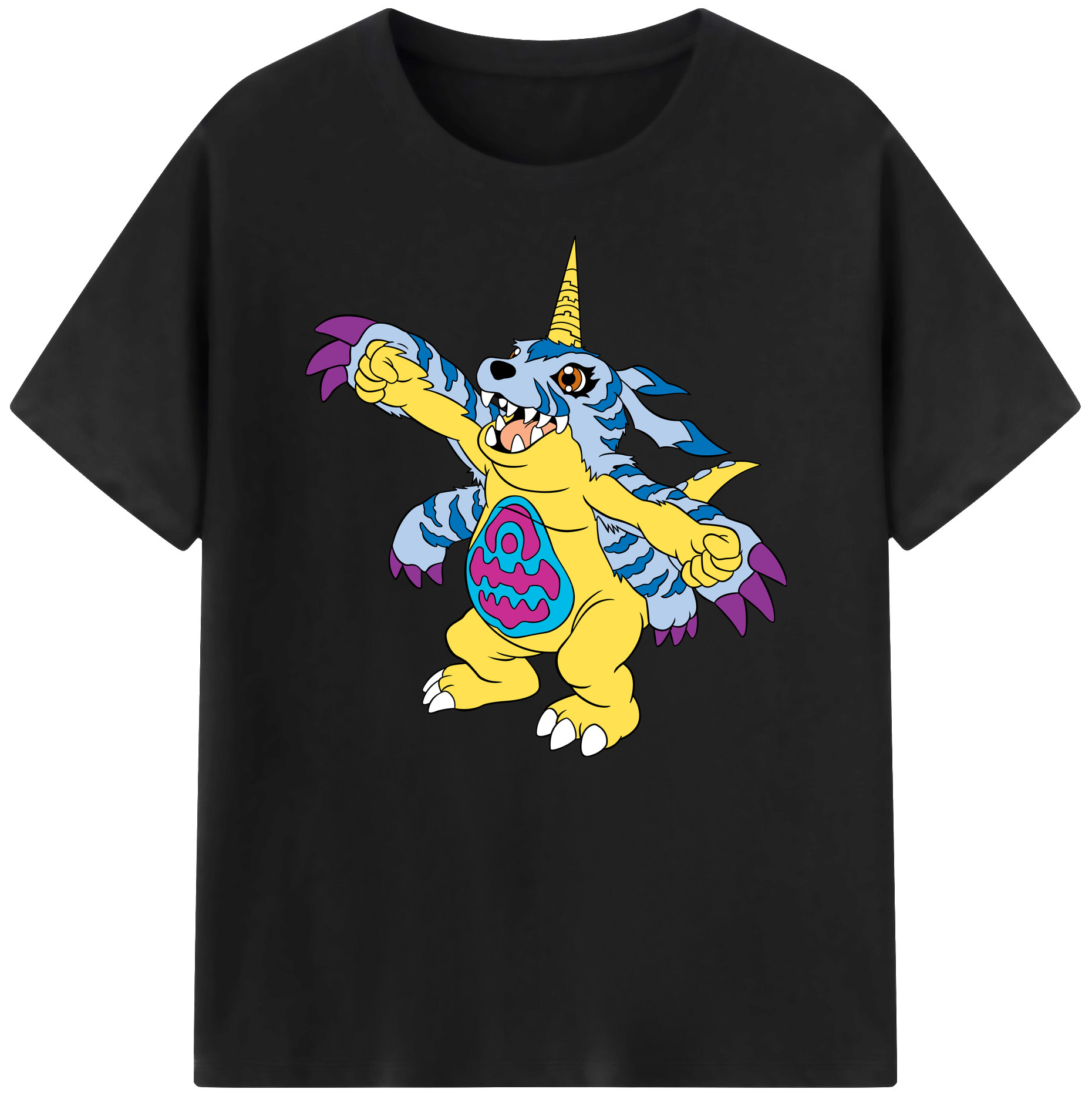 （画像用） Digimon デジタルモンスター/デジモン 綿100％ メンズ半袖Tシャツ｜肌触りやわらか＆通気性