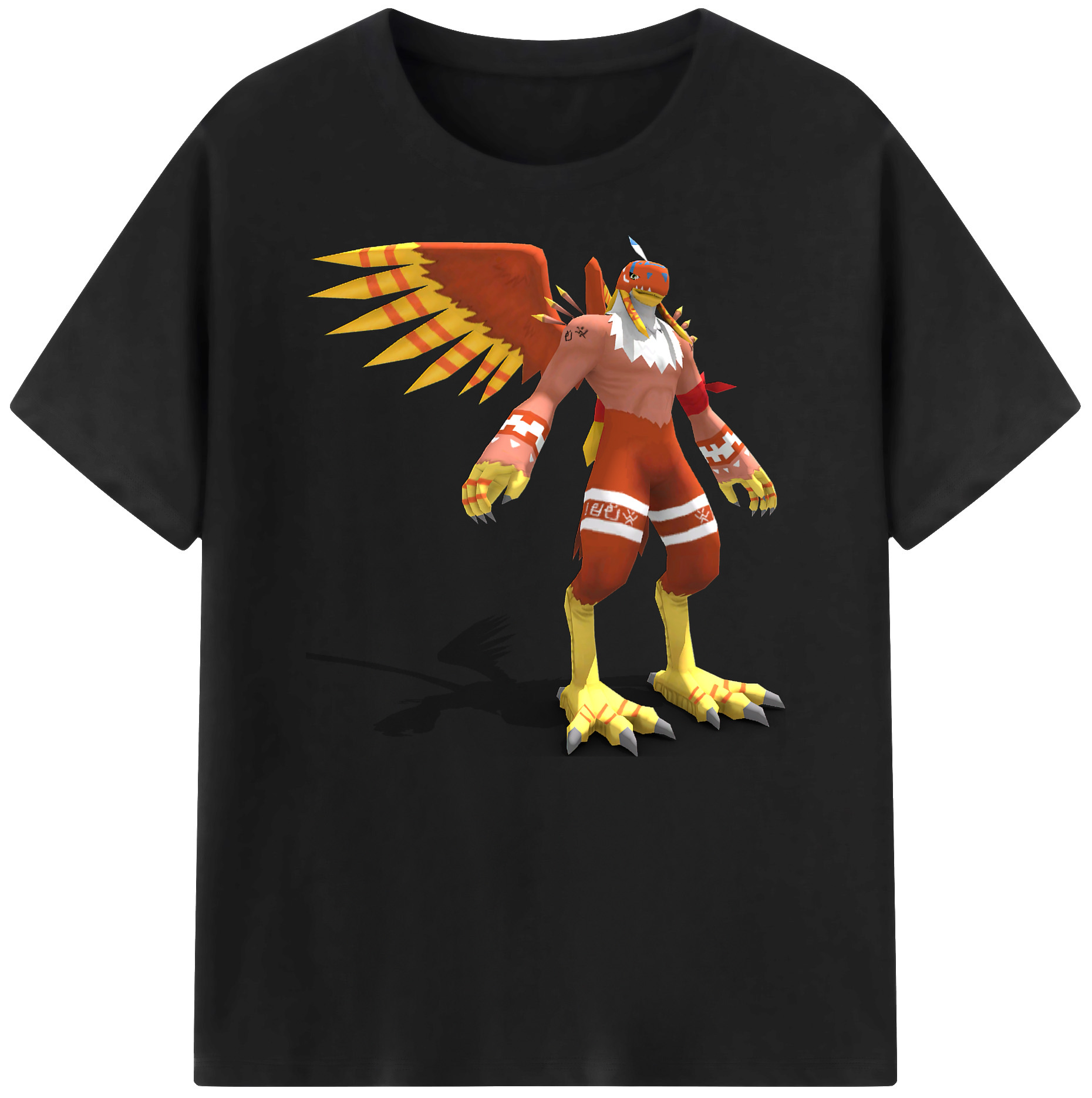 （画像用） Digimon デジタルモンスター/デジモン 綿100％ メンズ半袖Tシャツ｜肌触りやわらか＆通気性