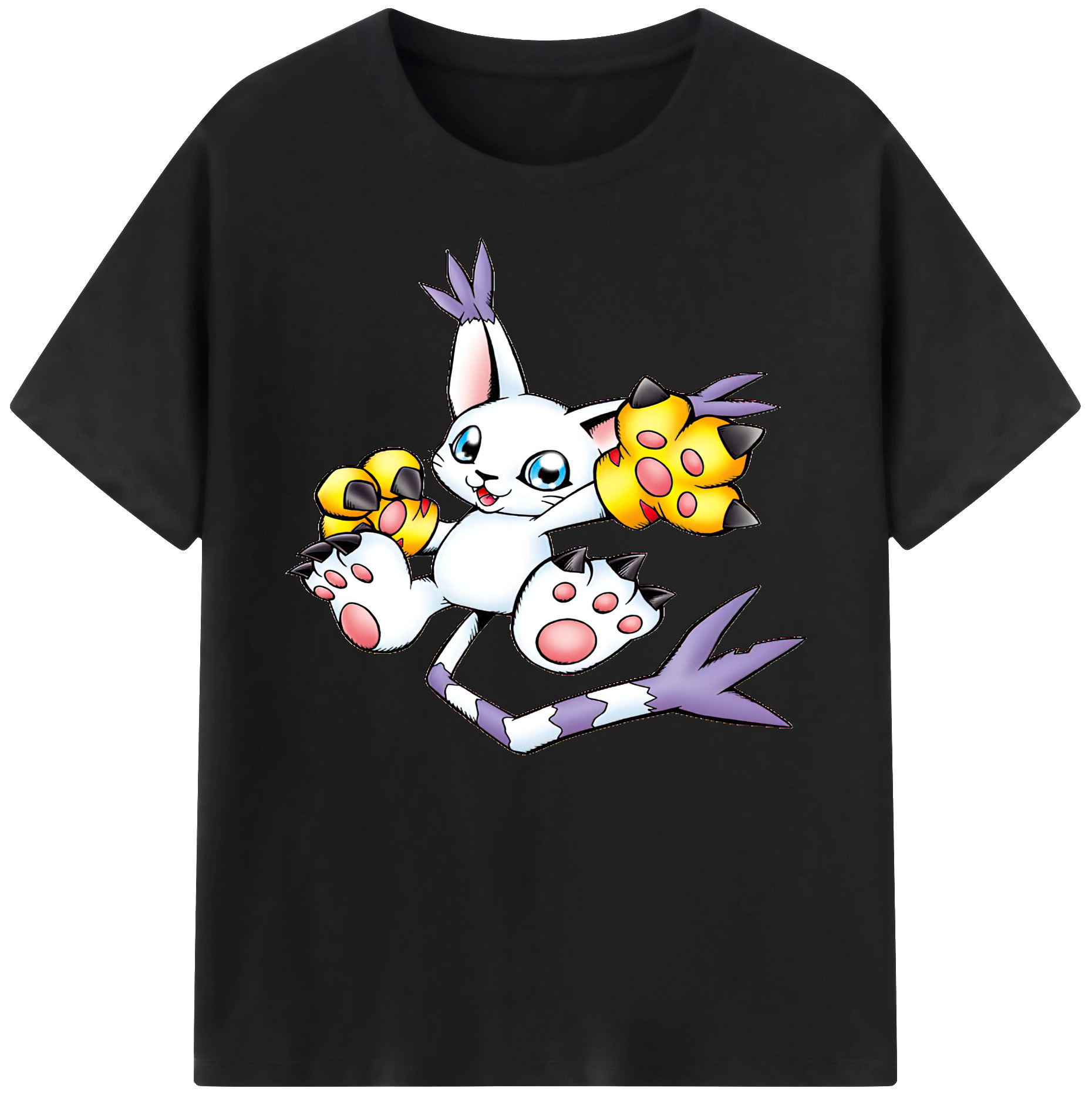 （画像用） Digimon デジタルモンスター/デジモン 綿100％ メンズ半袖Tシャツ｜肌触りやわらか＆通気性