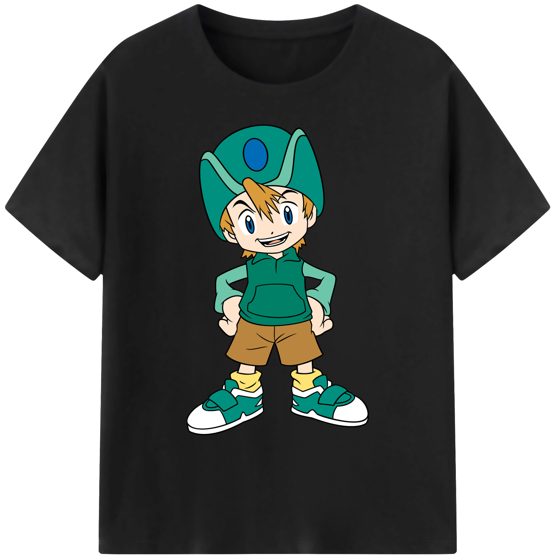 （画像用） Digimon デジタルモンスター/デジモン 綿100％ メンズ半袖Tシャツ｜肌触りやわらか＆通気性