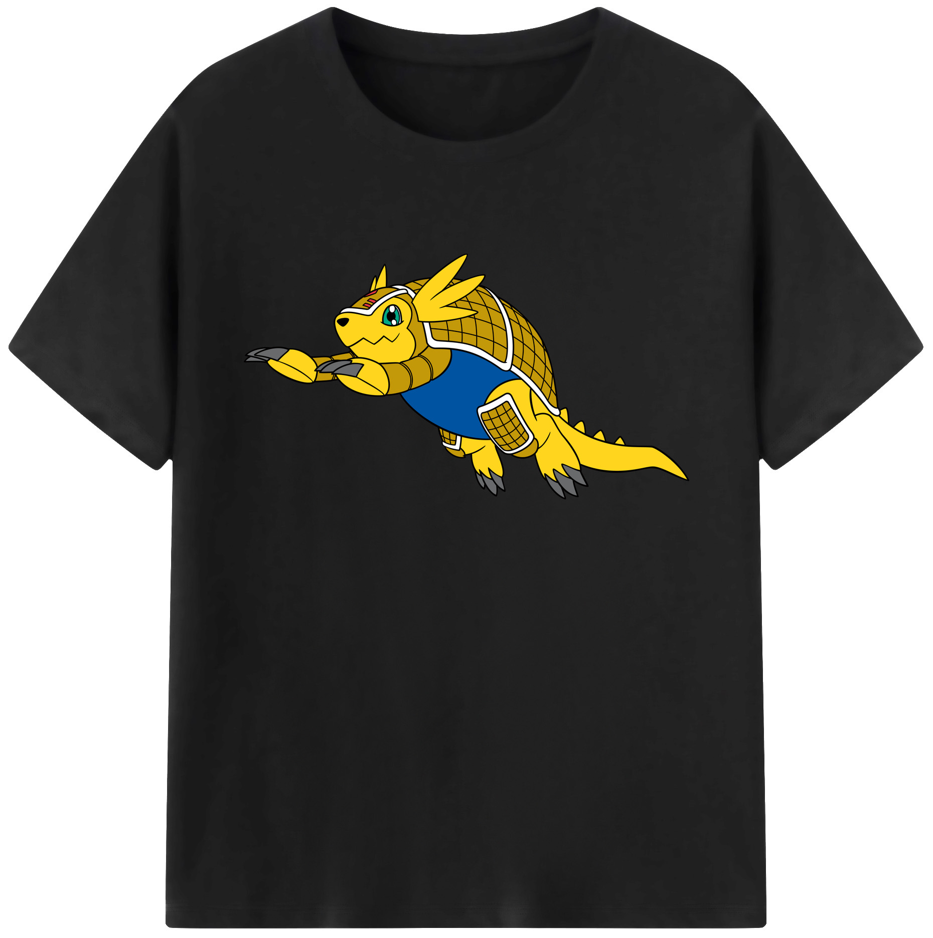（画像用） Digimon デジタルモンスター/デジモン 綿100％ メンズ半袖Tシャツ｜肌触りやわらか＆通気性