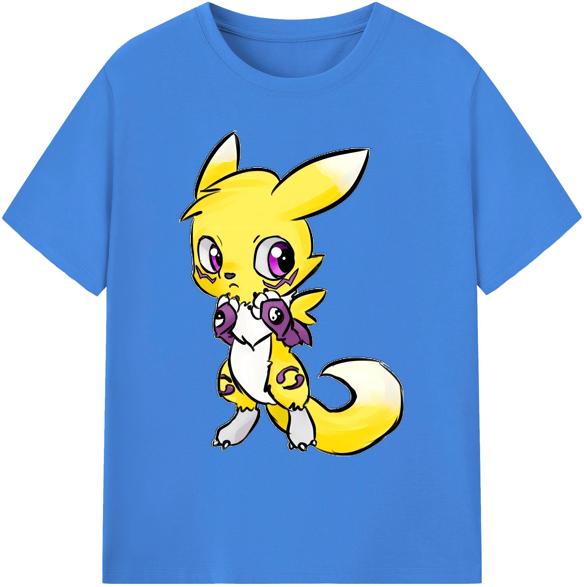 （画像用） Digimon デジタルモンスター/デジモン 綿100％ メンズ半袖Tシャツ｜肌触りやわらか＆通気性