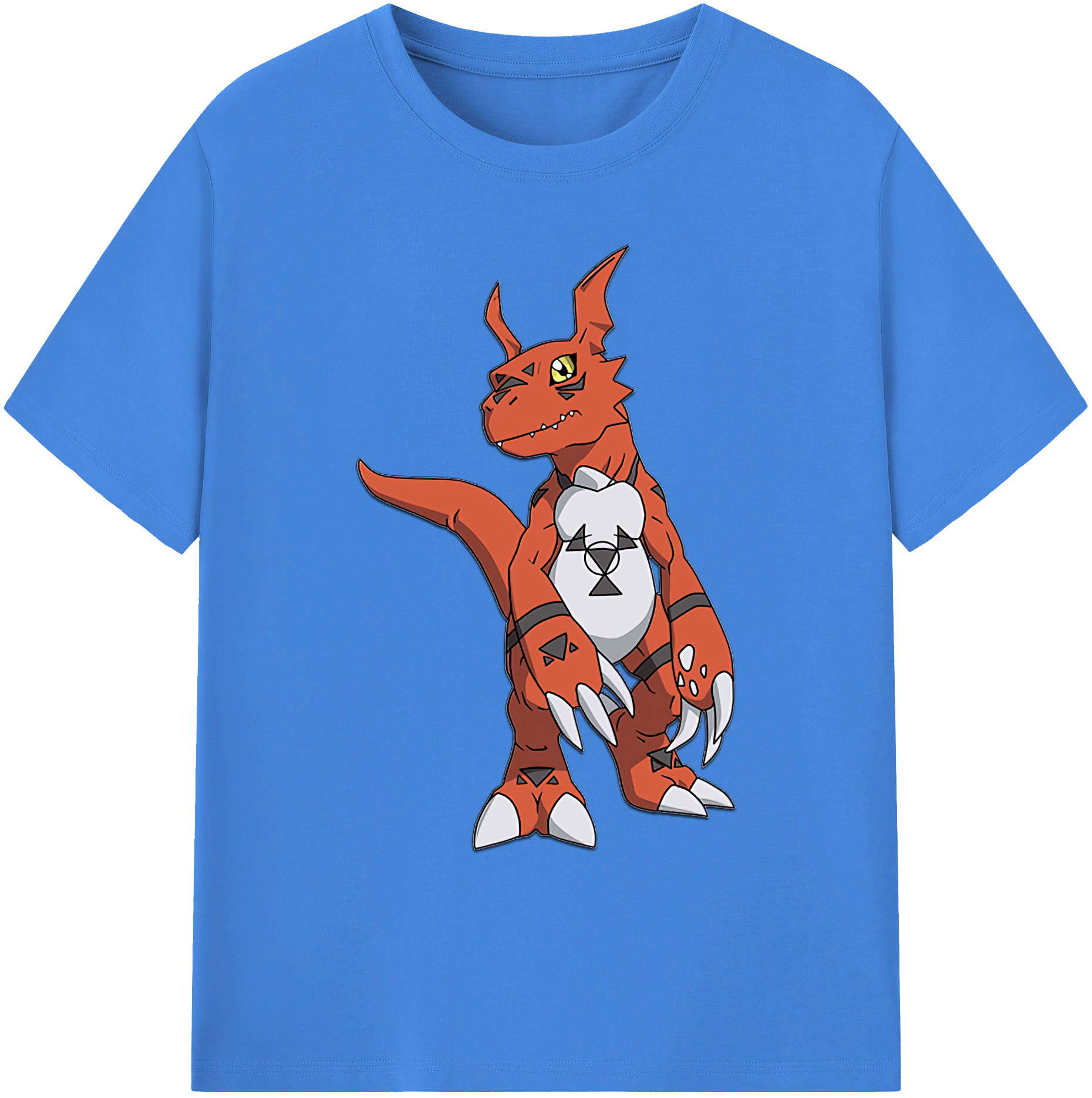 （画像用） Digimon デジタルモンスター/デジモン 綿100％ メンズ半袖Tシャツ｜肌触りやわらか＆通気性