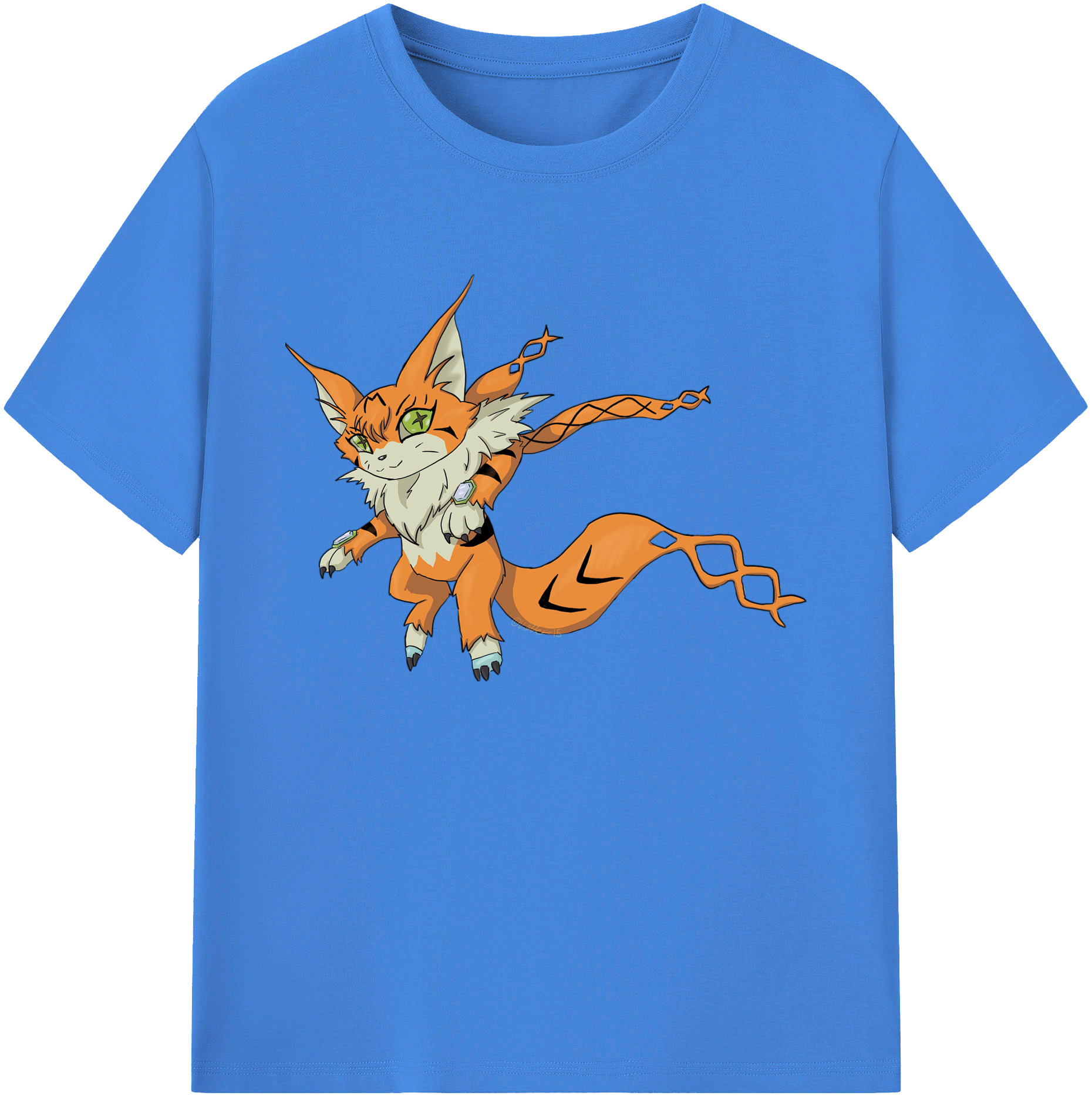 （画像用） Digimon デジタルモンスター/デジモン 綿100％ メンズ半袖Tシャツ｜肌触りやわらか＆通気性