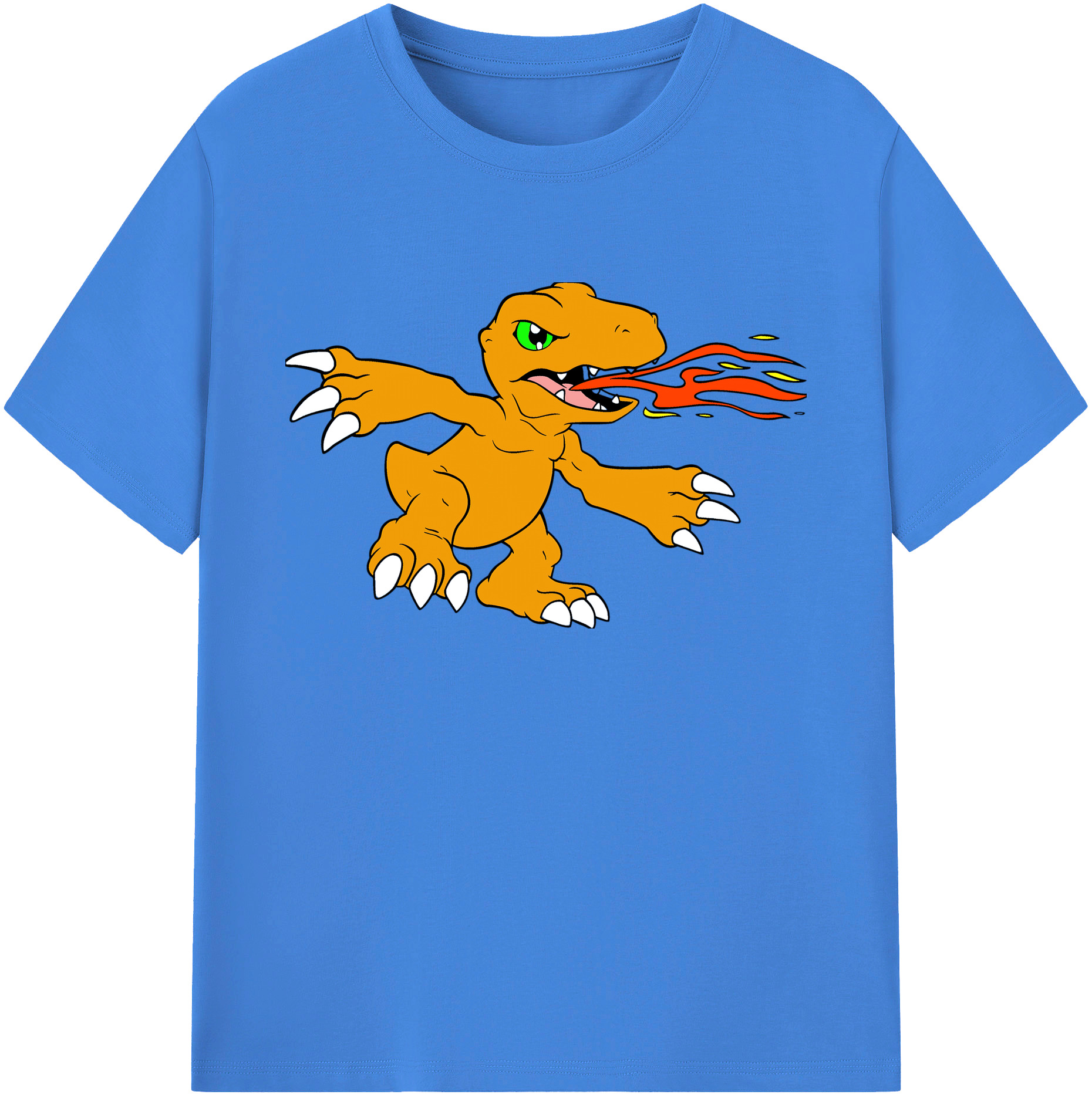 （画像用） Digimon デジタルモンスター/デジモン 綿100％ メンズ半袖Tシャツ｜肌触りやわらか＆通気性
