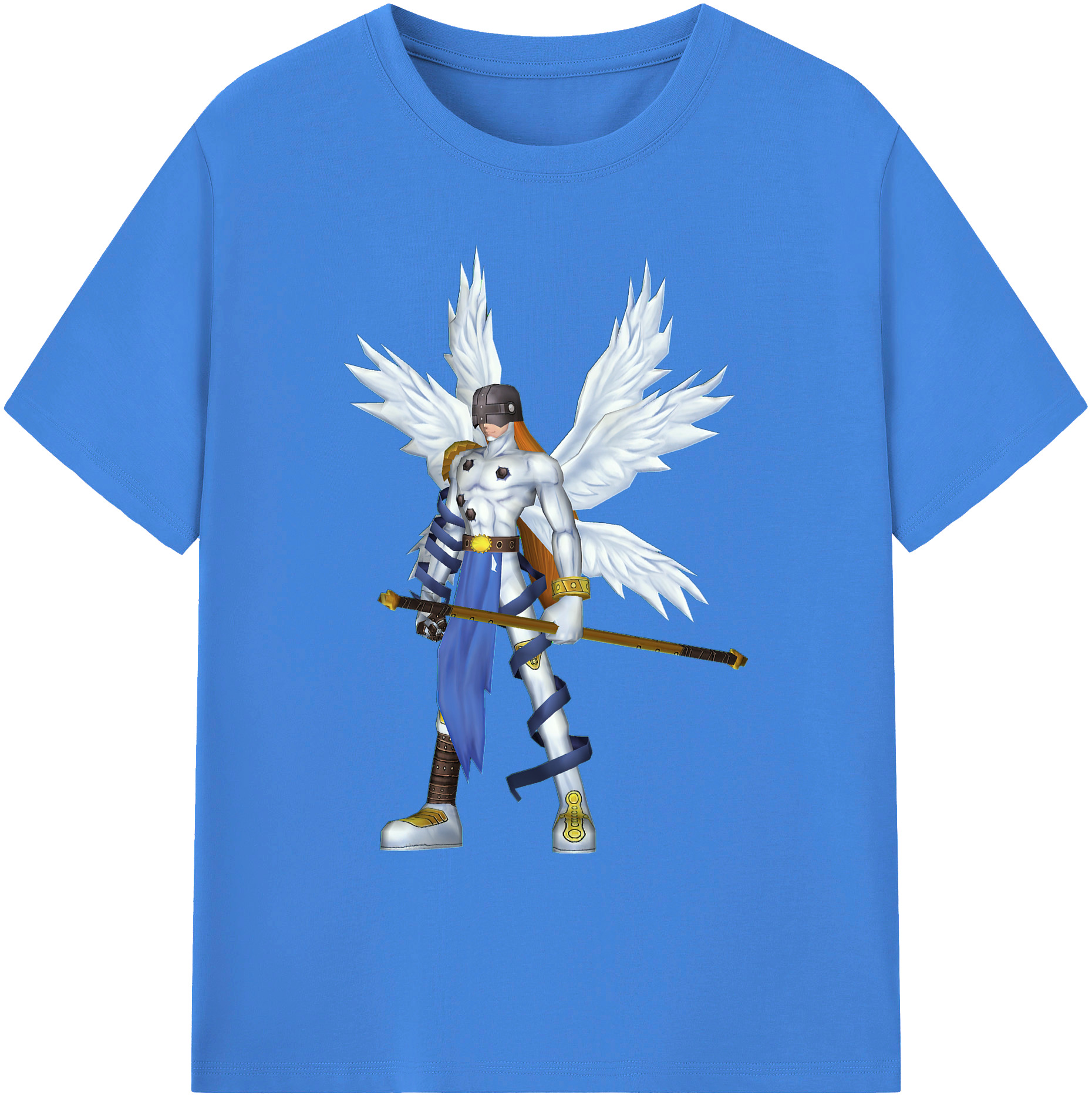 （画像用） Digimon デジタルモンスター/デジモン 綿100％ メンズ半袖Tシャツ｜肌触りやわらか＆通気性