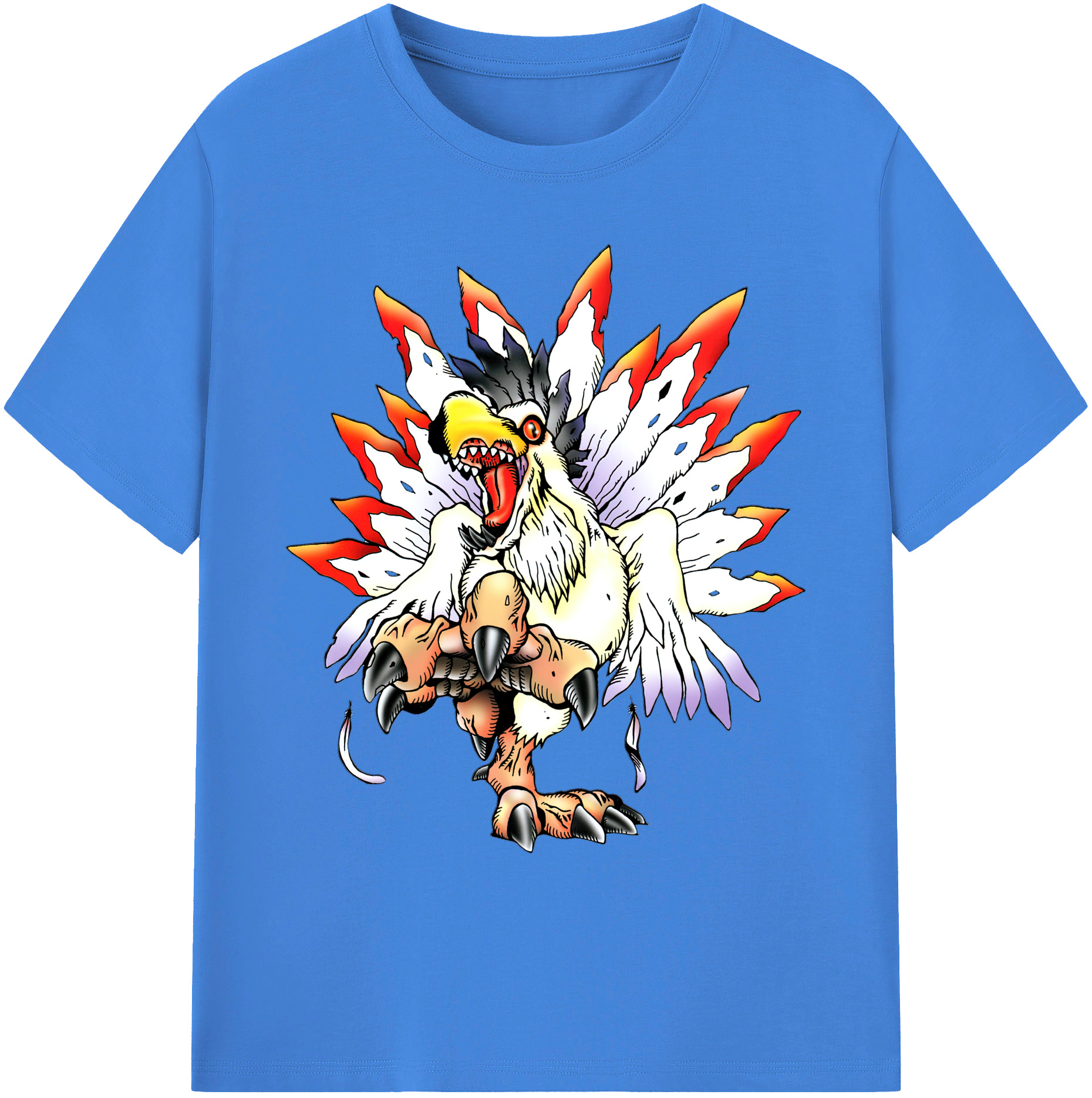 （画像用） Digimon デジタルモンスター/デジモン 綿100％ メンズ半袖Tシャツ｜肌触りやわらか＆通気性