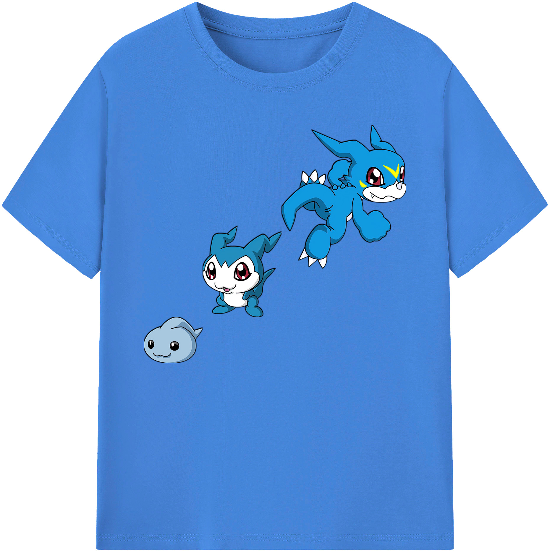 （画像用） Digimon デジタルモンスター/デジモン 綿100％ メンズ半袖Tシャツ｜肌触りやわらか＆通気性
