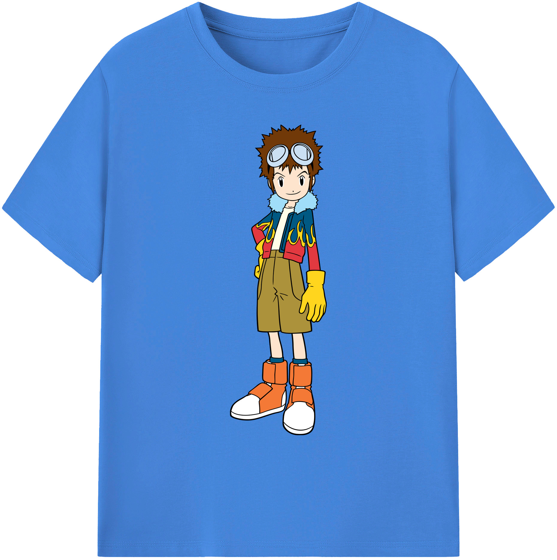 （画像用） Digimon デジタルモンスター/デジモン 綿100％ メンズ半袖Tシャツ｜肌触りやわらか＆通気性