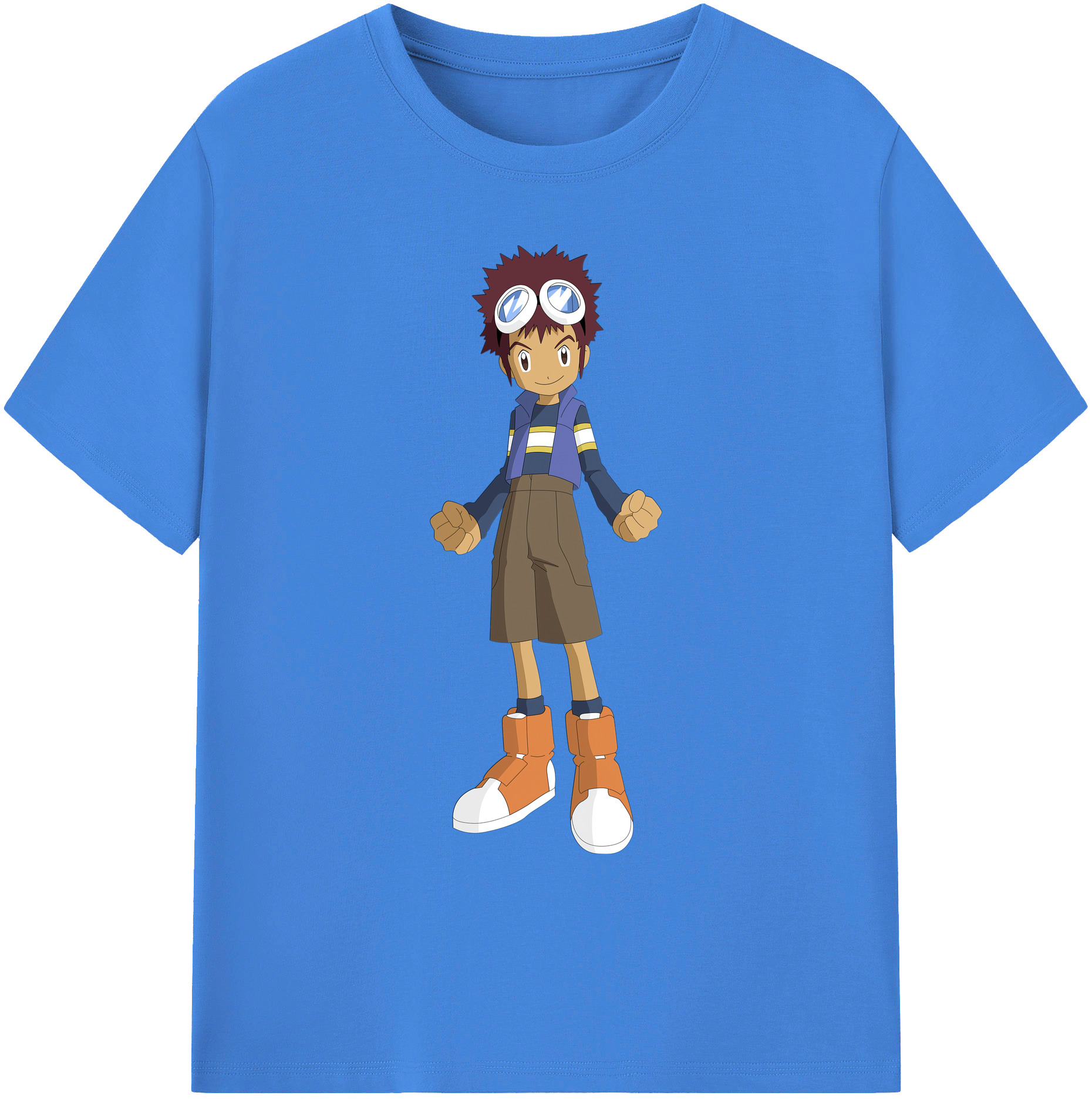 （画像用） Digimon デジタルモンスター/デジモン 綿100％ メンズ半袖Tシャツ｜肌触りやわらか＆通気性