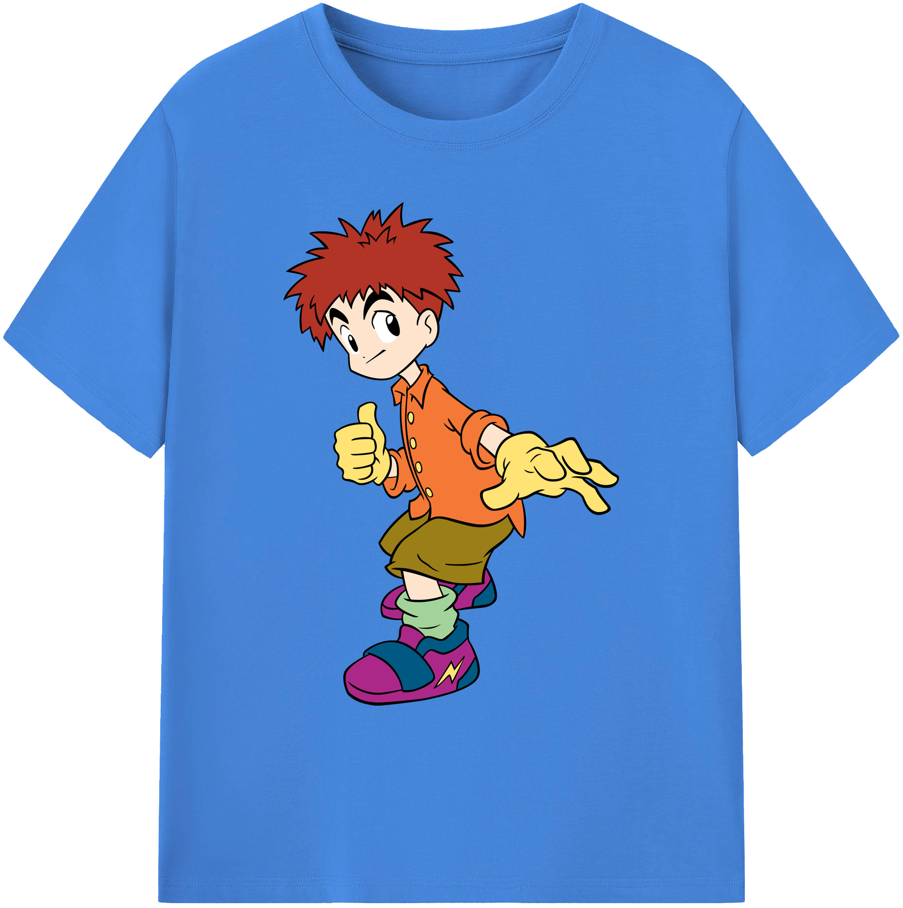 （画像用） Digimon デジタルモンスター/デジモン 綿100％ メンズ半袖Tシャツ｜肌触りやわらか＆通気性
