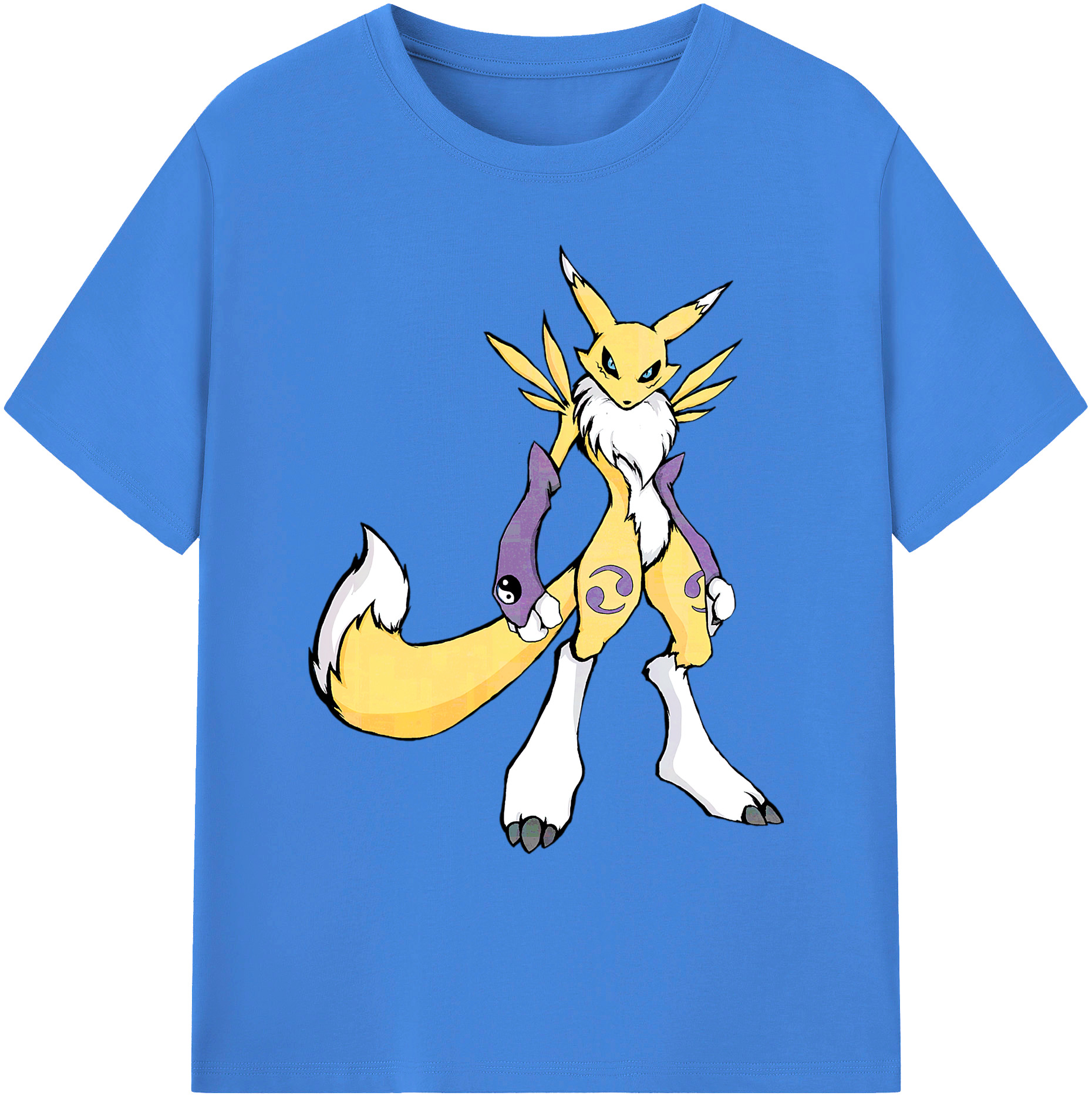（画像用） Digimon デジタルモンスター/デジモン 綿100％ メンズ半袖Tシャツ｜肌触りやわらか＆通気性