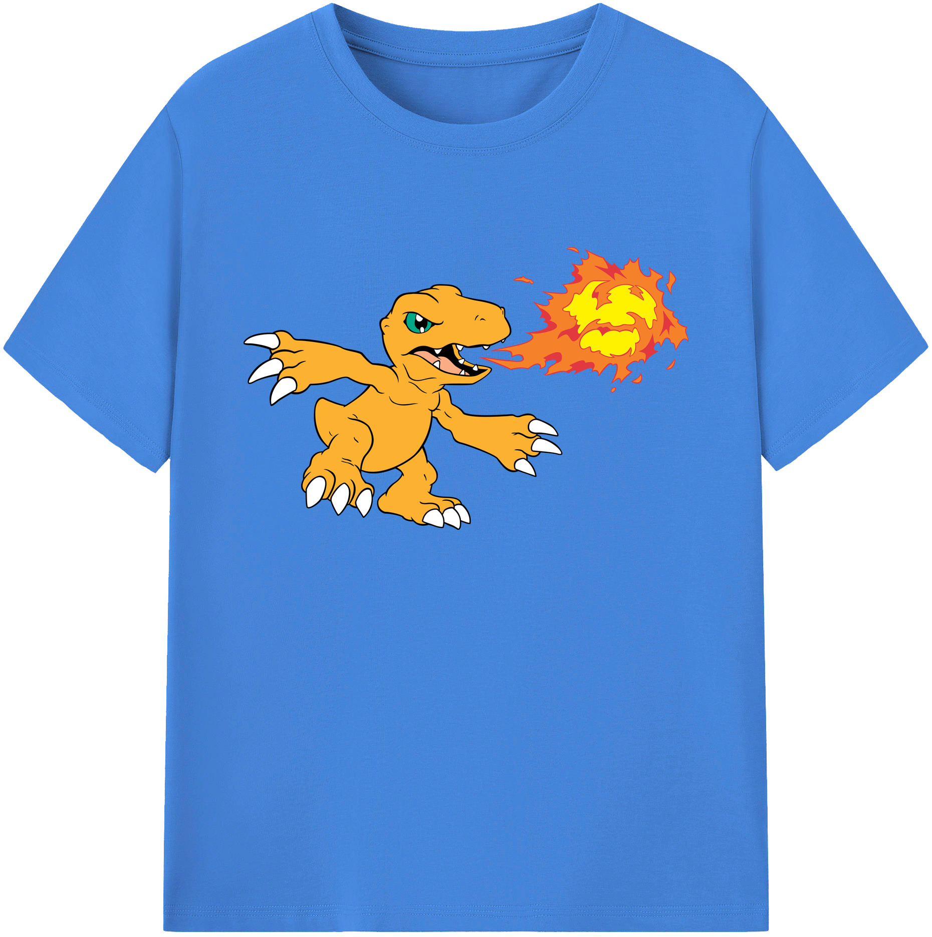 （画像用） Digimon デジタルモンスター/デジモン 綿100％ メンズ半袖Tシャツ｜肌触りやわらか＆通気性